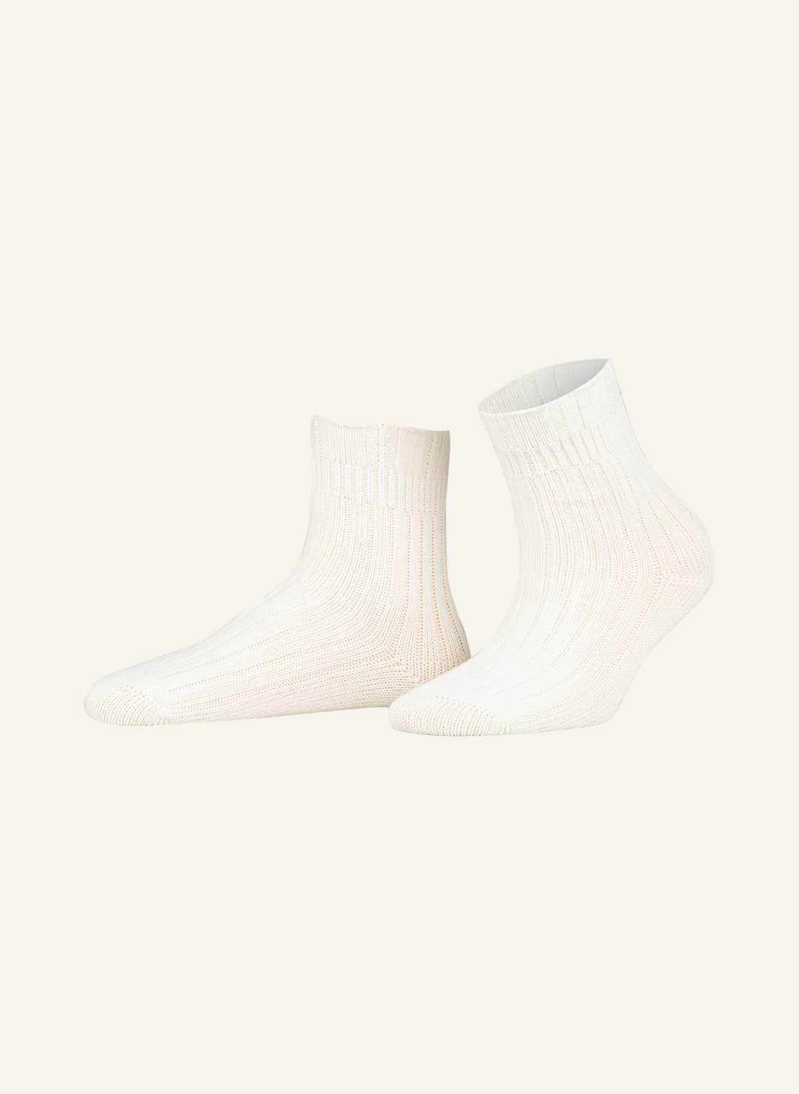 Image of Falke Socken Bedsock Rib weiss