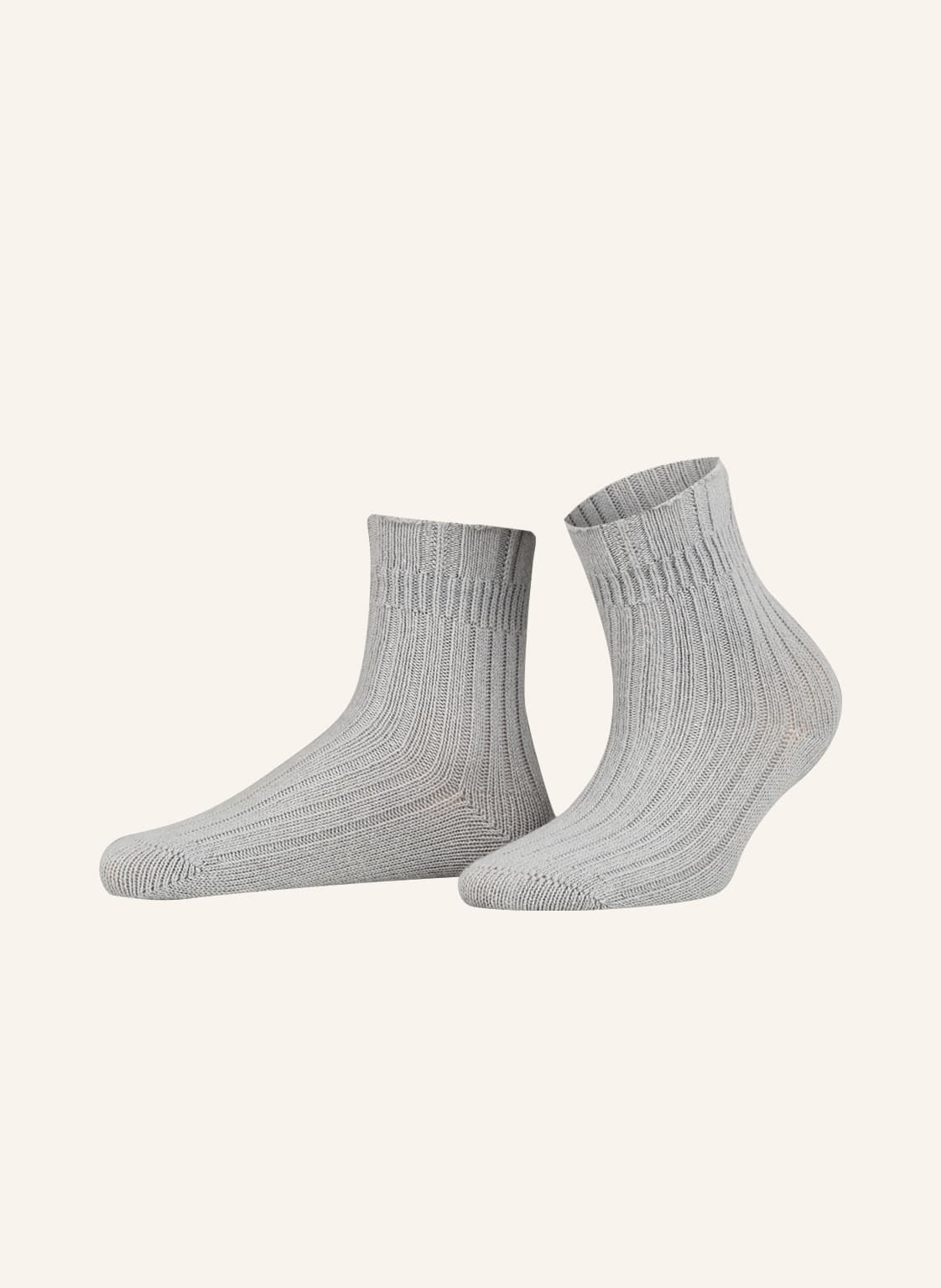 Falke Socken Bedsock Rib silber