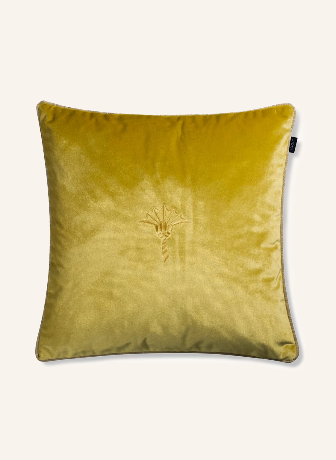 Image of Joop! Samt-Dekokissenhülle Stage gelb