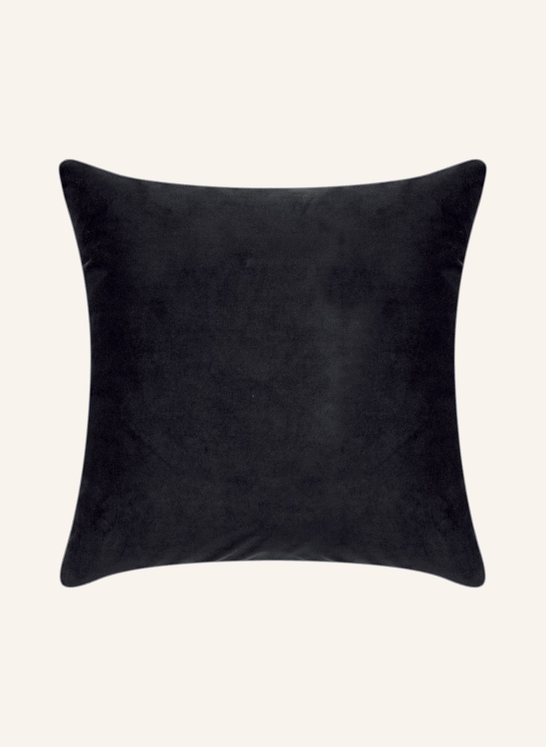 Image of Pad Samt-Dekokissenhülle Elegance schwarz