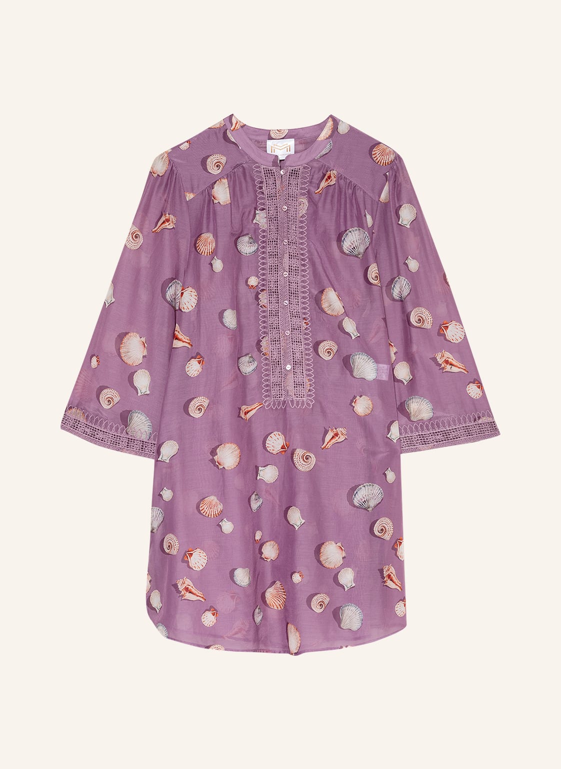 Image of Maryan Mehlhorn Tunika Seastories Mit Seide violett
