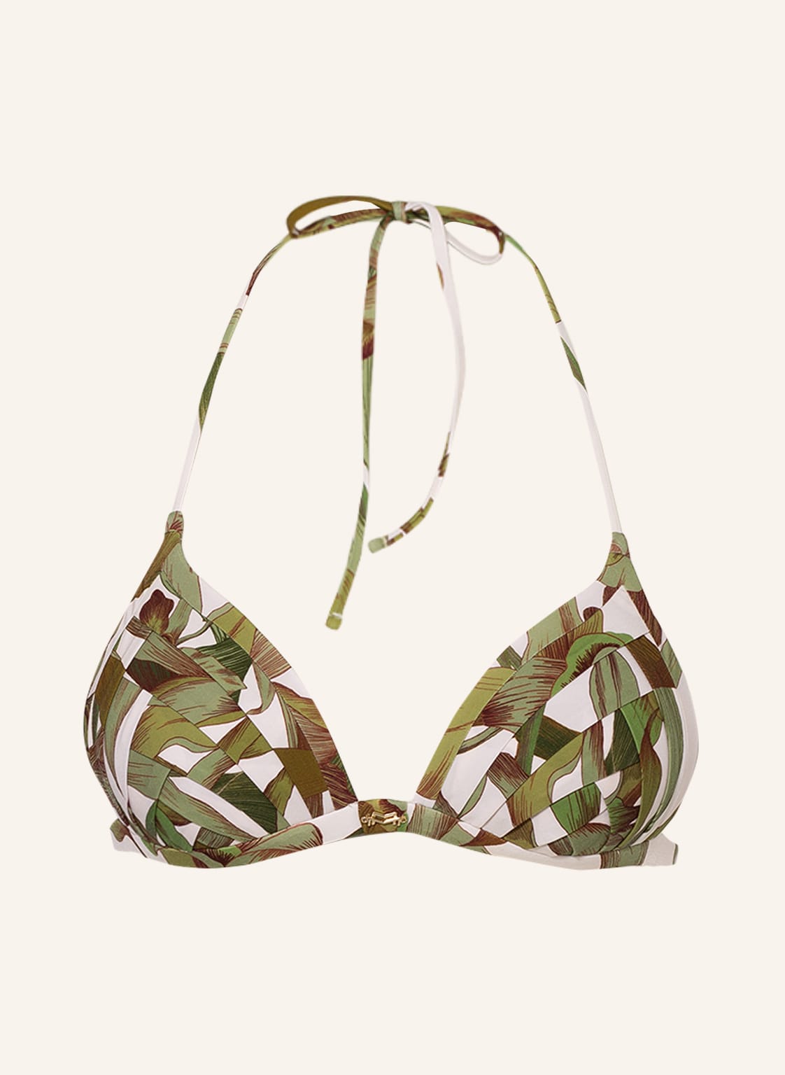 Image of Maryan Mehlhorn Triangel-Bikini-Top Journey gruen