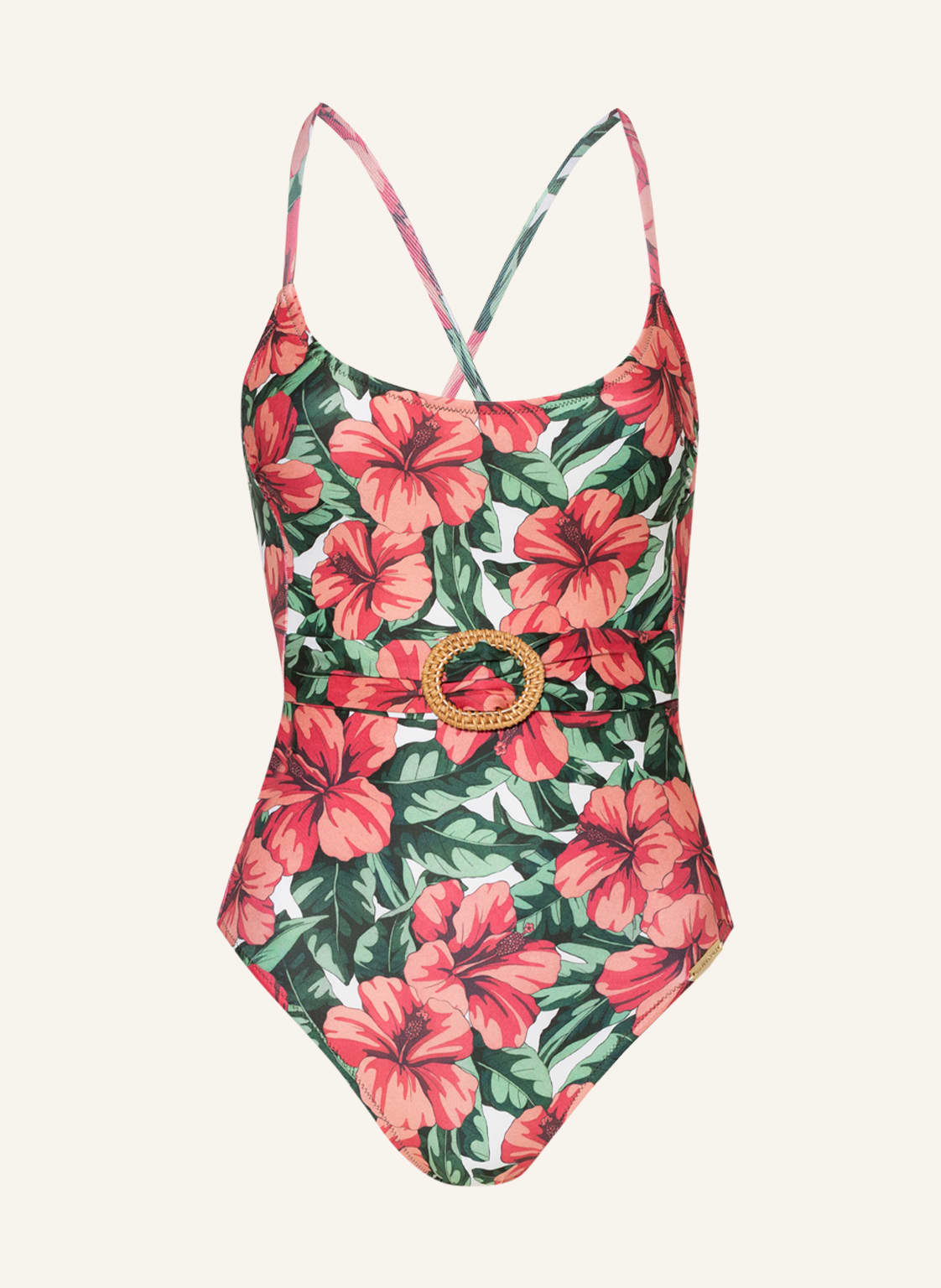 Image of Watercult Badeanzug Hawaii rot