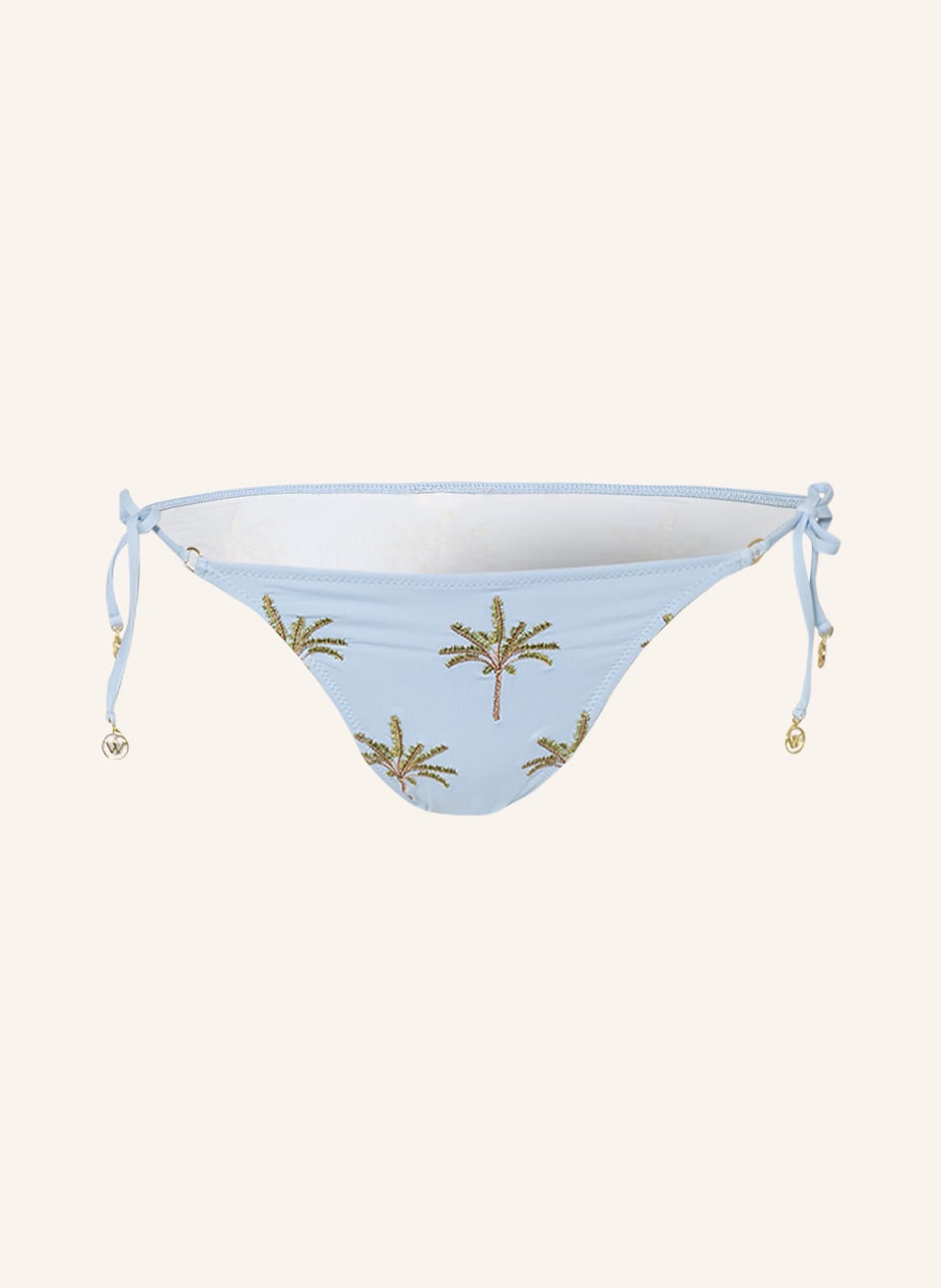 Image of Watercult Triangel-Bikini-Hose Island Souvenir blau