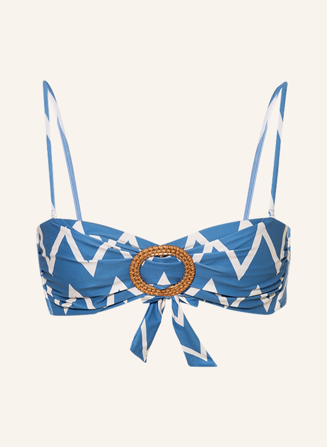 Image of Watercult Bandeau-Bikini-Top Seaside Vacay blau