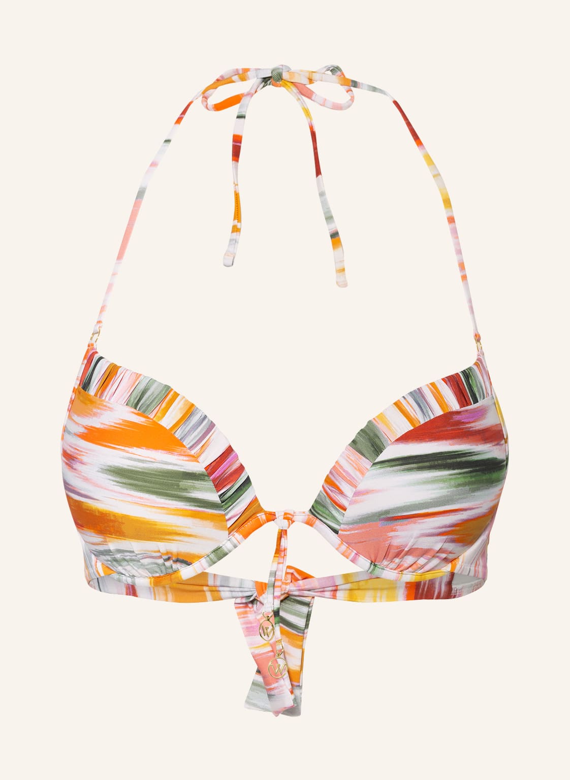 Image of Watercult Push-Up-Bikini-Top Vibrant Vacation orange