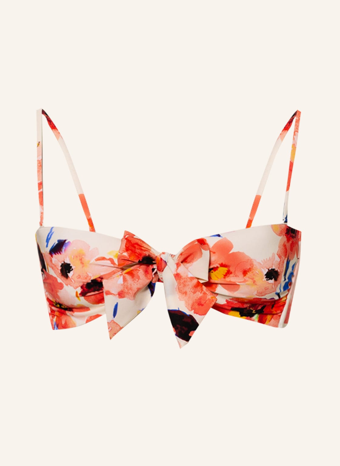 Image of Watercult Bandeau-Bikini-Top Bloom Sentiment rot