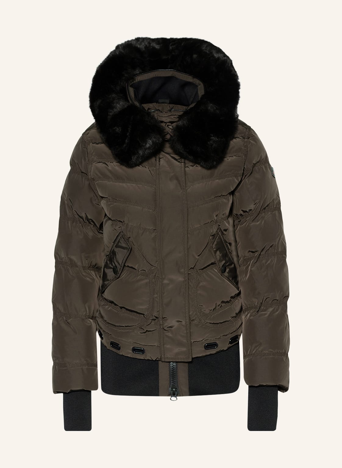 Image of Wellensteyn Steppjacke Queens Mit Kunstfell gruen