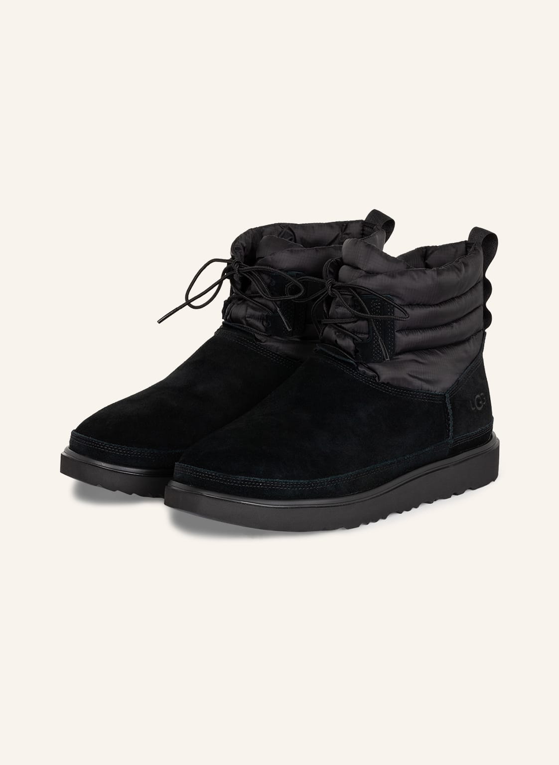 Image of Ugg Boots Classic Mini Lace-Up Weather schwarz