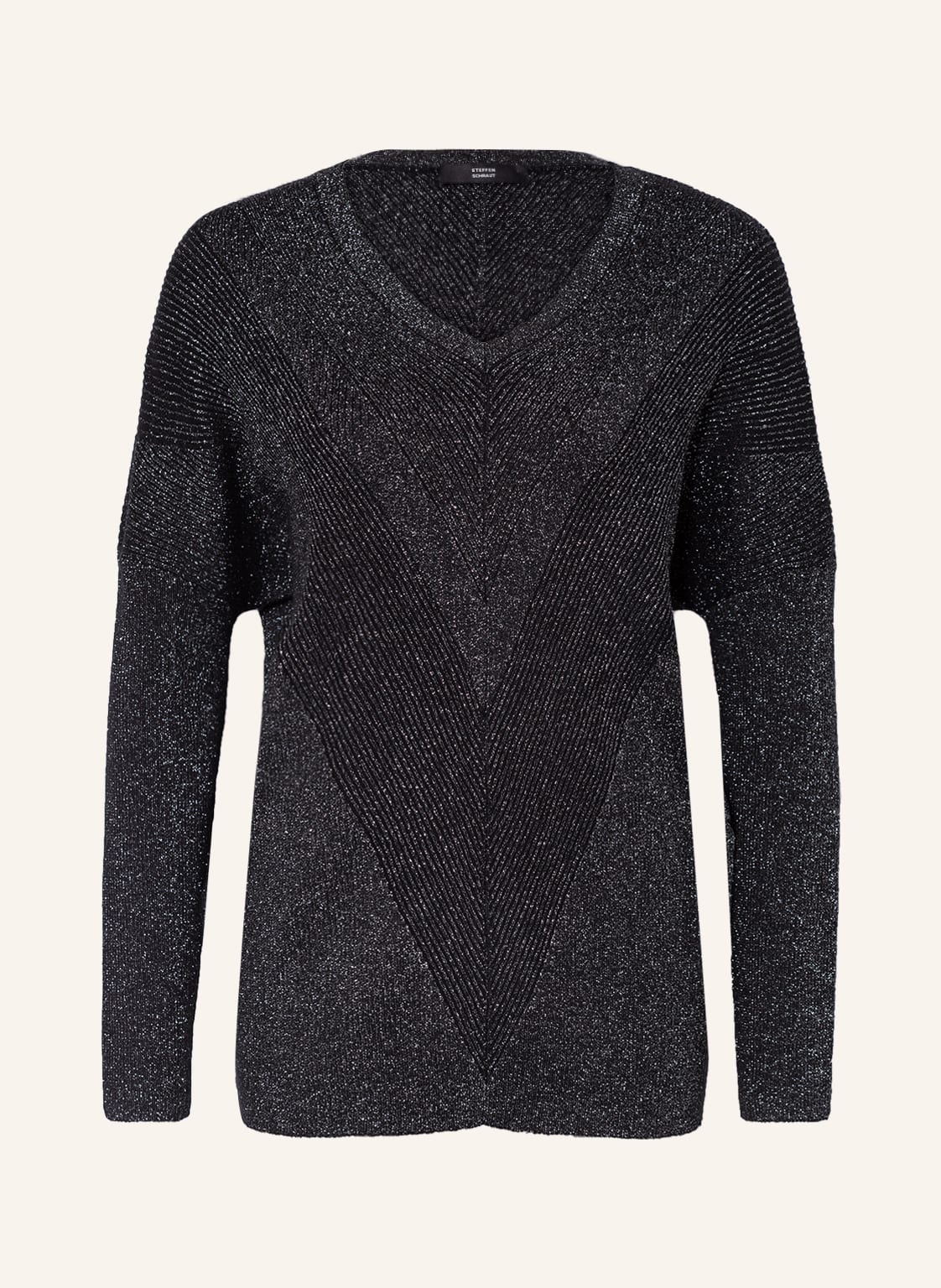 Image of Steffen Schraut Pullover Mit Glitzergarn schwarz