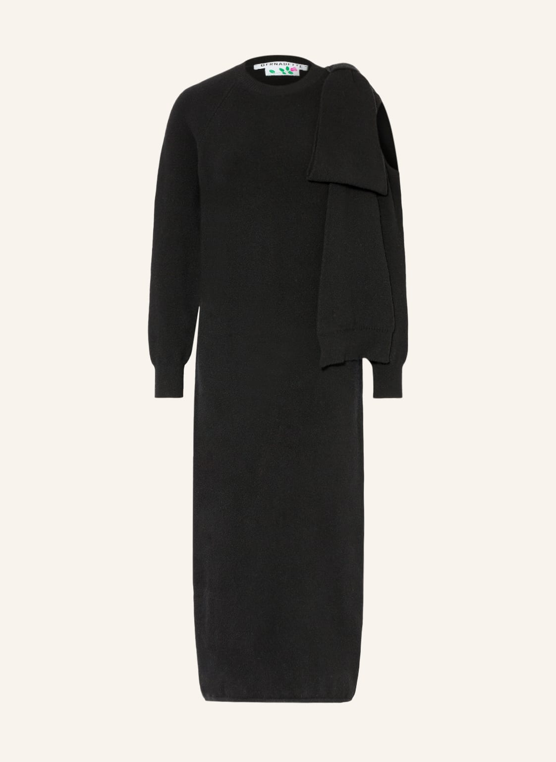 Image of Bernadette Strickkleid Mia Aus Cashmere schwarz