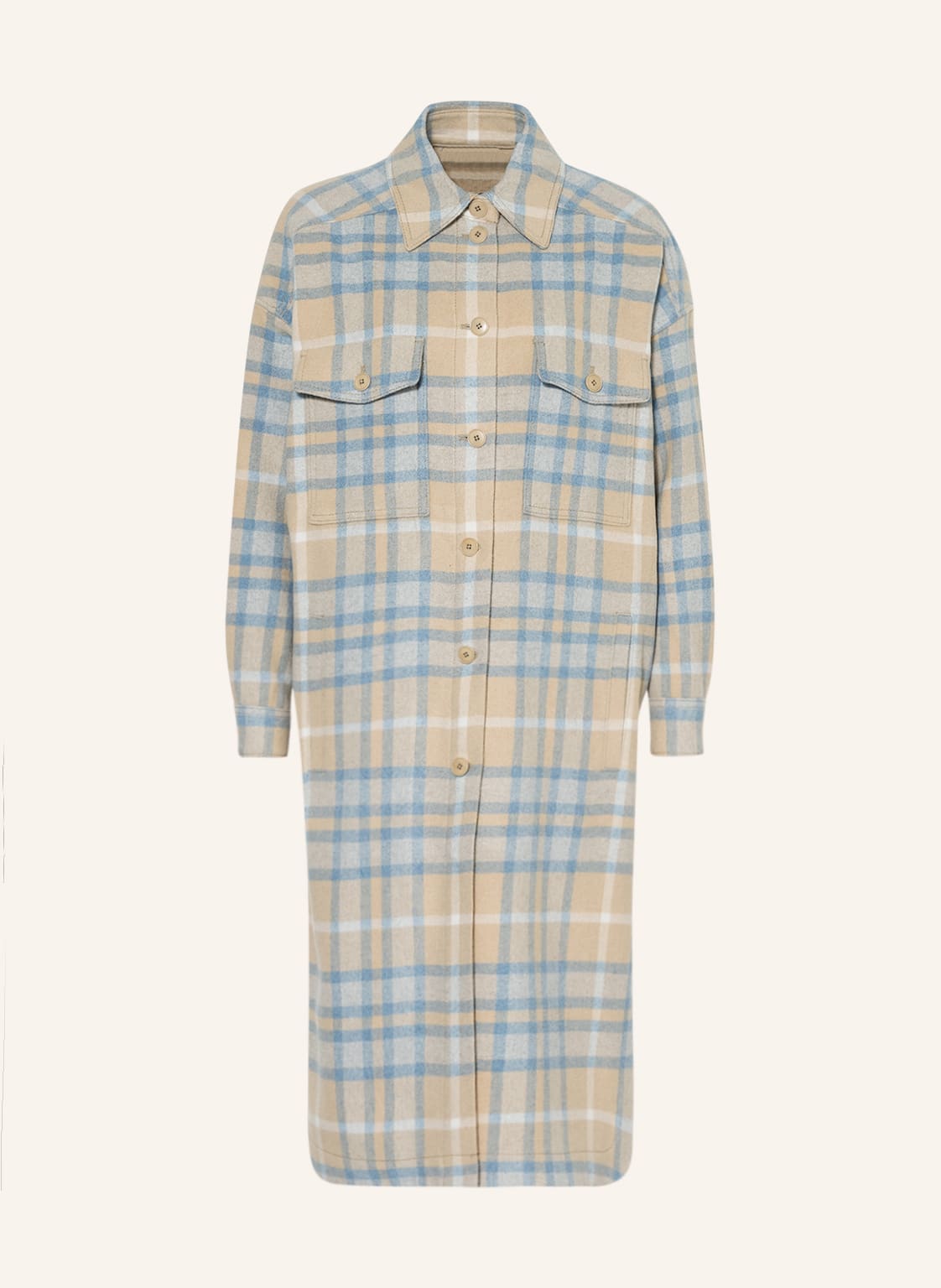 Image of Drykorn Oversized-Overshirt Timbi beige