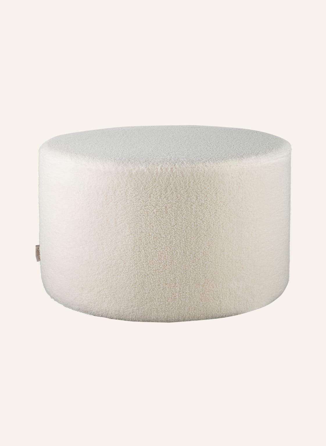 Image of Essenza Teddyfell-Pouf weiss