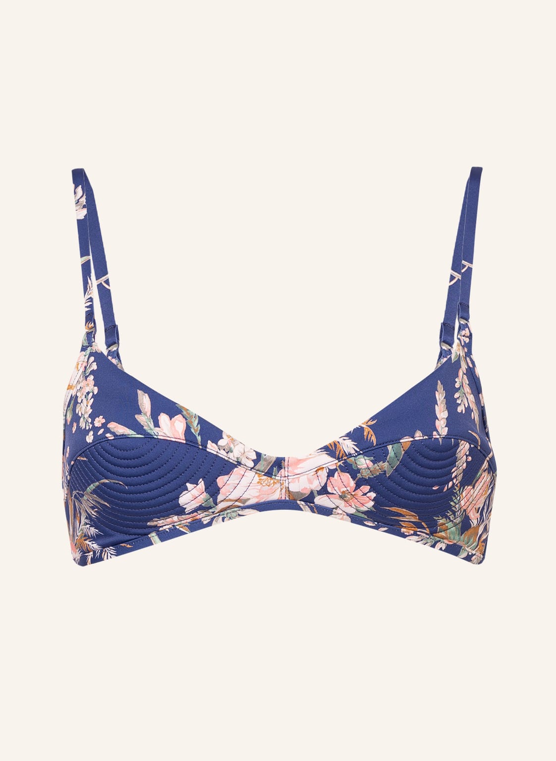 Image of Zimmermann Bralette-Bikini-Top Moonshine blau