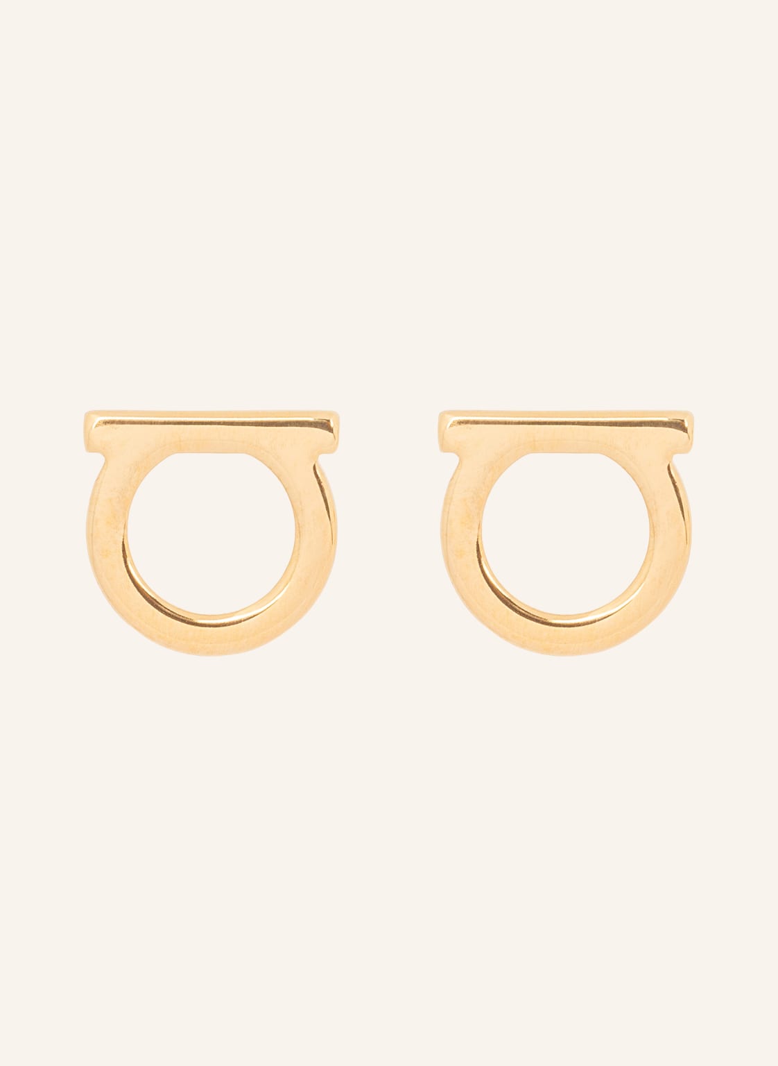 Image of Ferragamo Ohrstecker Gancini gold