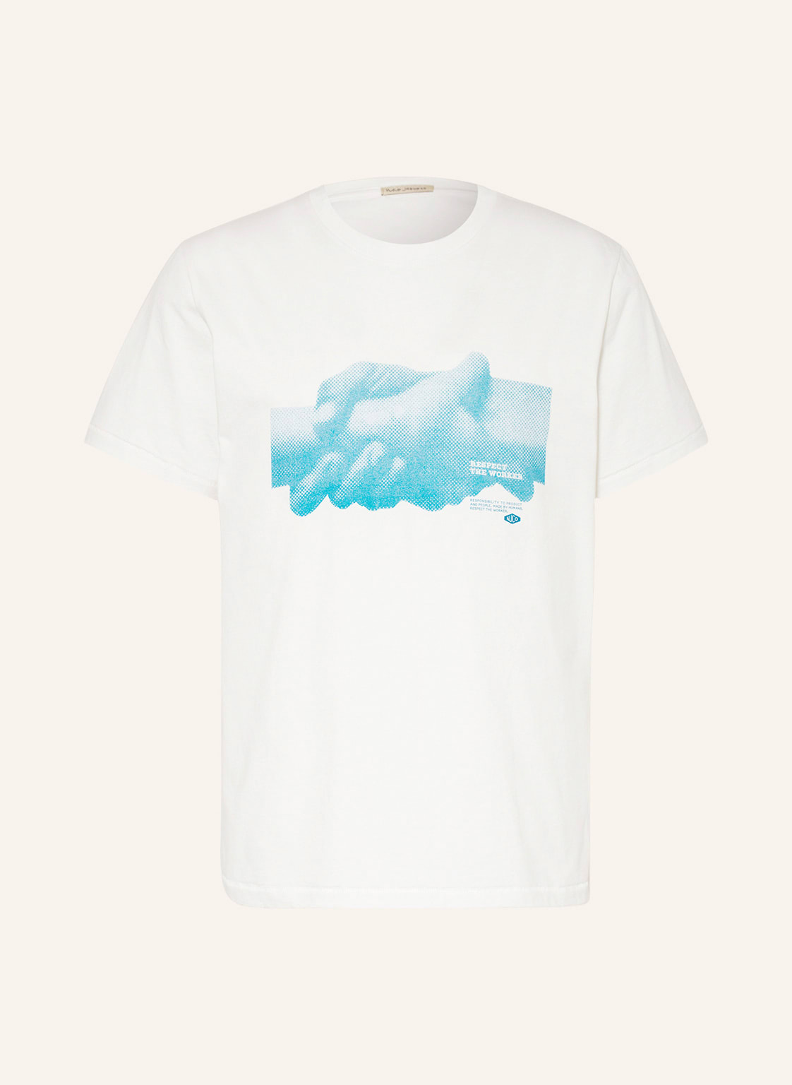 Nudie Jeans T-Shirt Roy weiss