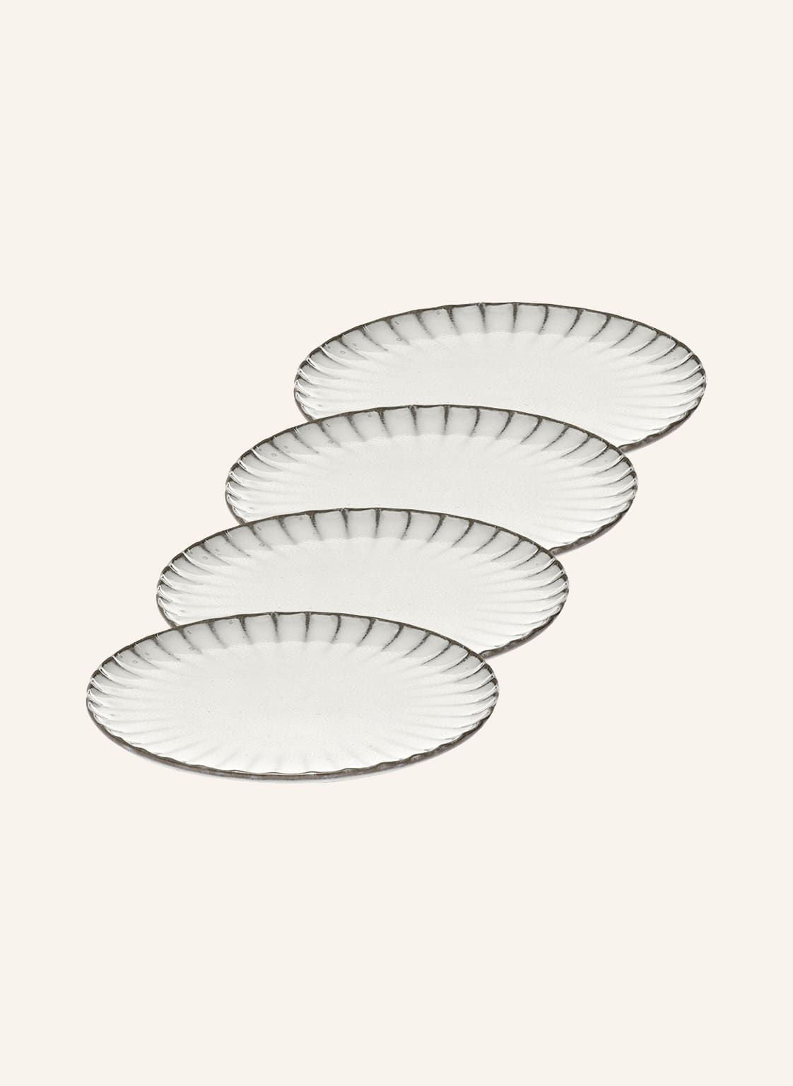 Image of Serax 4er-Set Desserteller Inku weiss