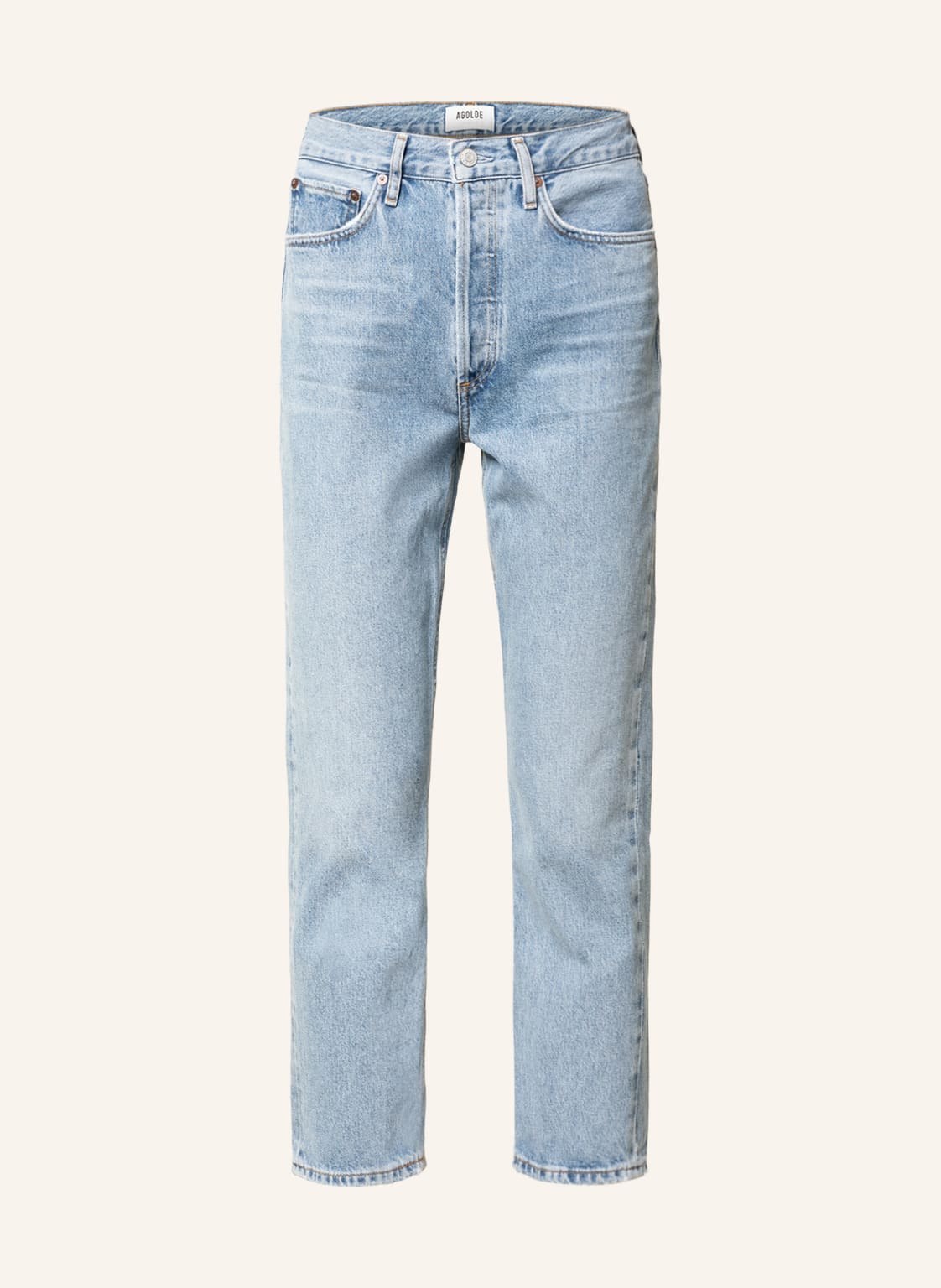 Image of Agolde Straight Jeans Riley blau