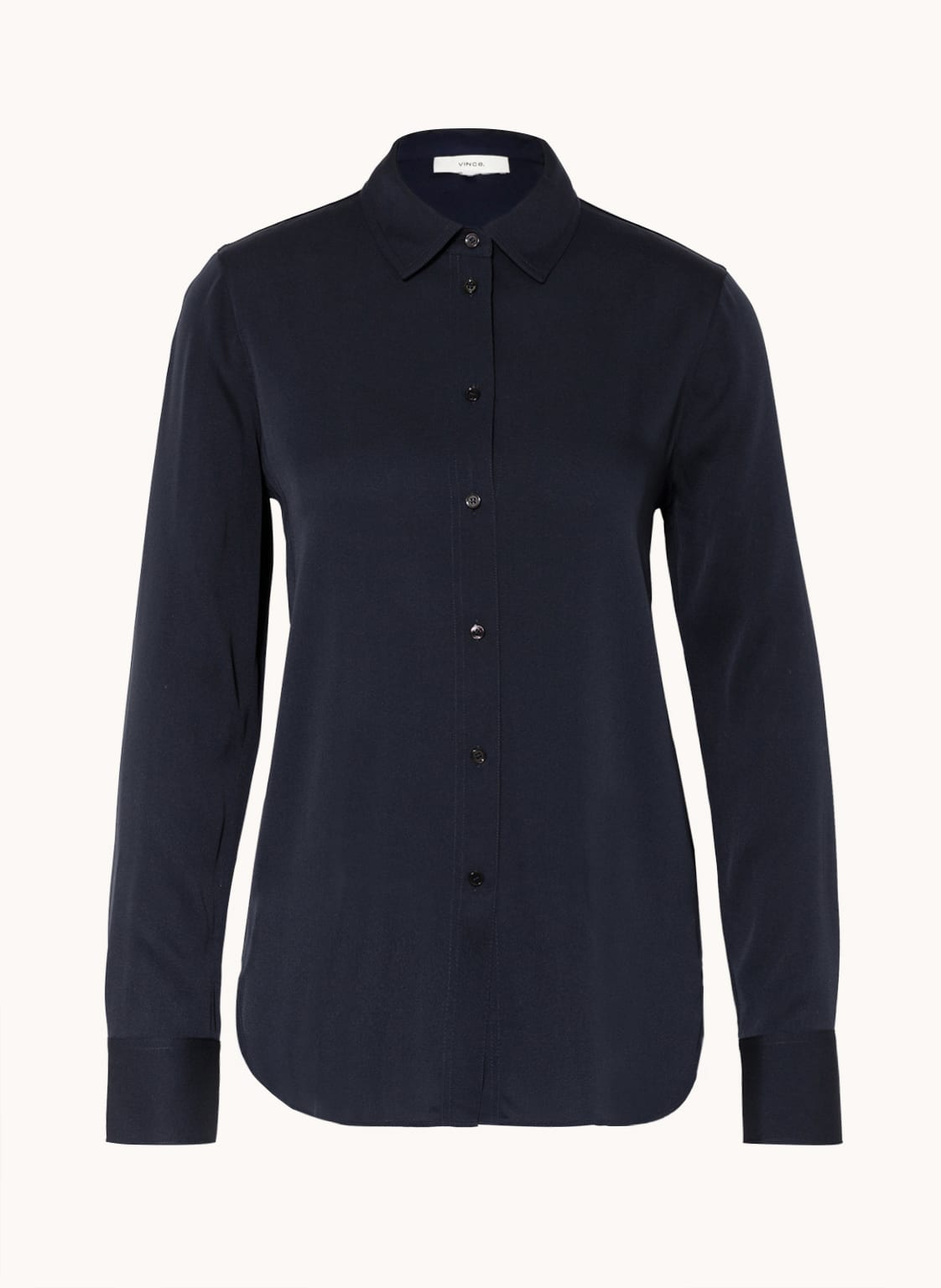 Image of Vince Hemdbluse Aus Seide blau