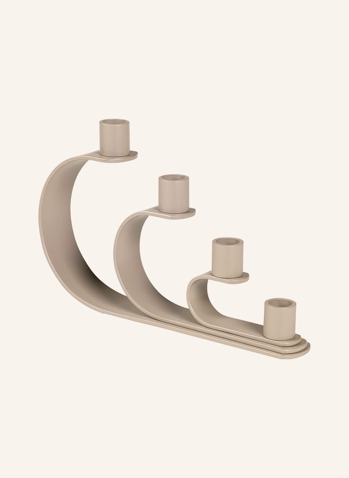 Image of Broste Copenhagen Kerzenhalter Nami beige