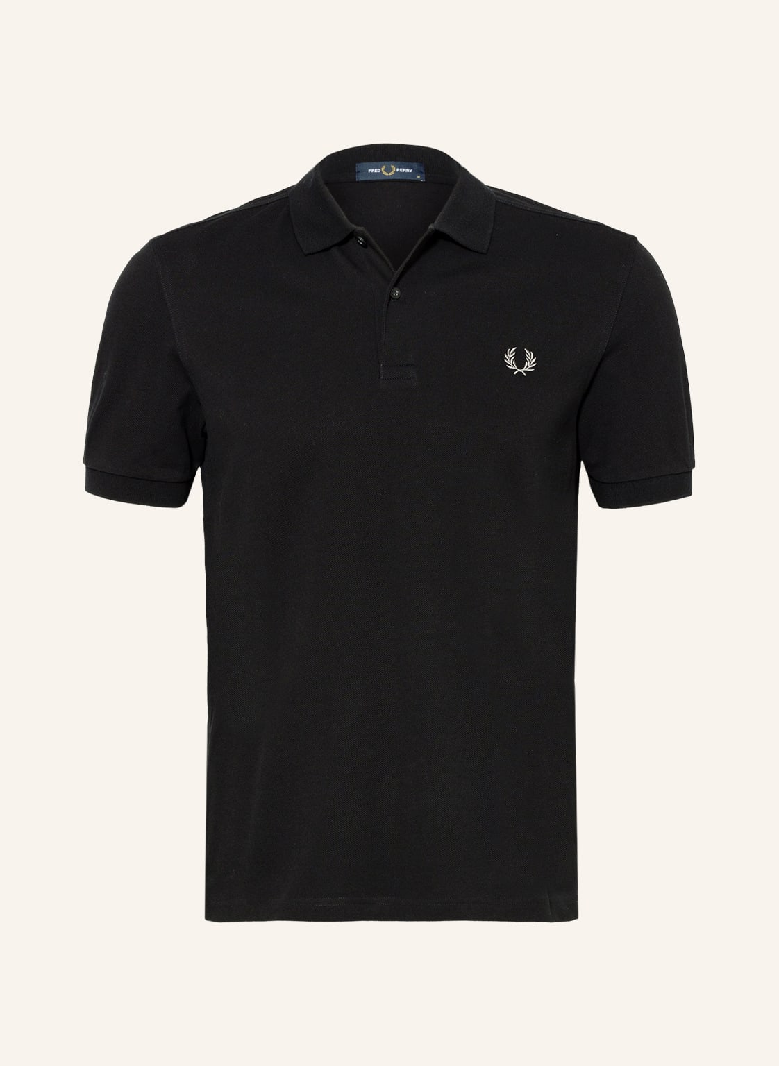 Image of Fred Perry Piqué-Poloshirt m6000 Slim Fit schwarz