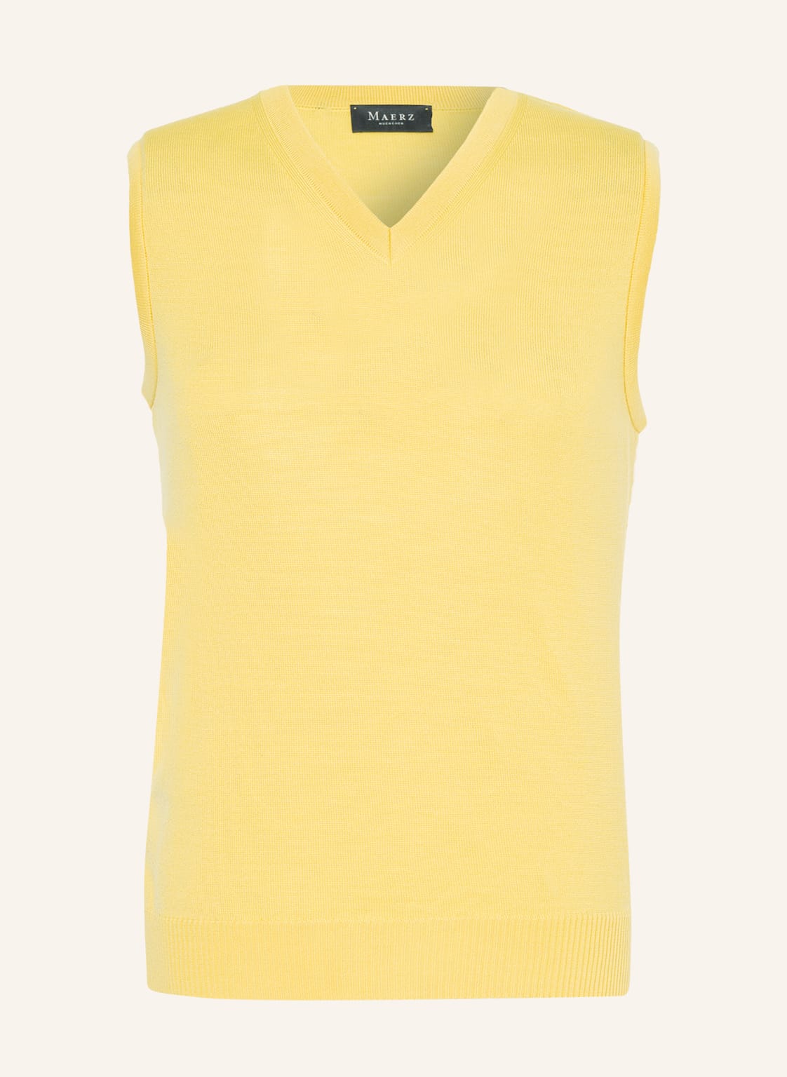 Image of Maerz Muenchen Schurwoll-Pullunder gelb