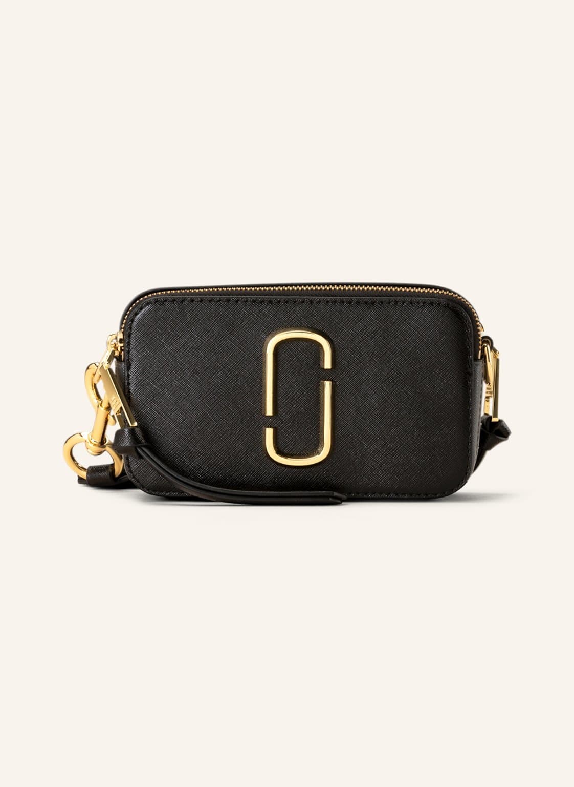 Image of Marc Jacobs Saffiano-Umhängetasche Snapshot schwarz