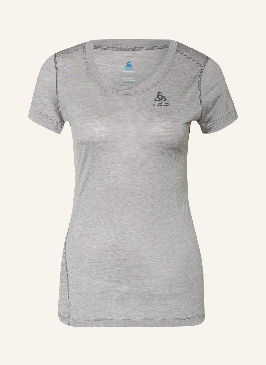 Image of Odlo Funktionswäsche-Shirt Natural + Light Mit Merinowolle grau