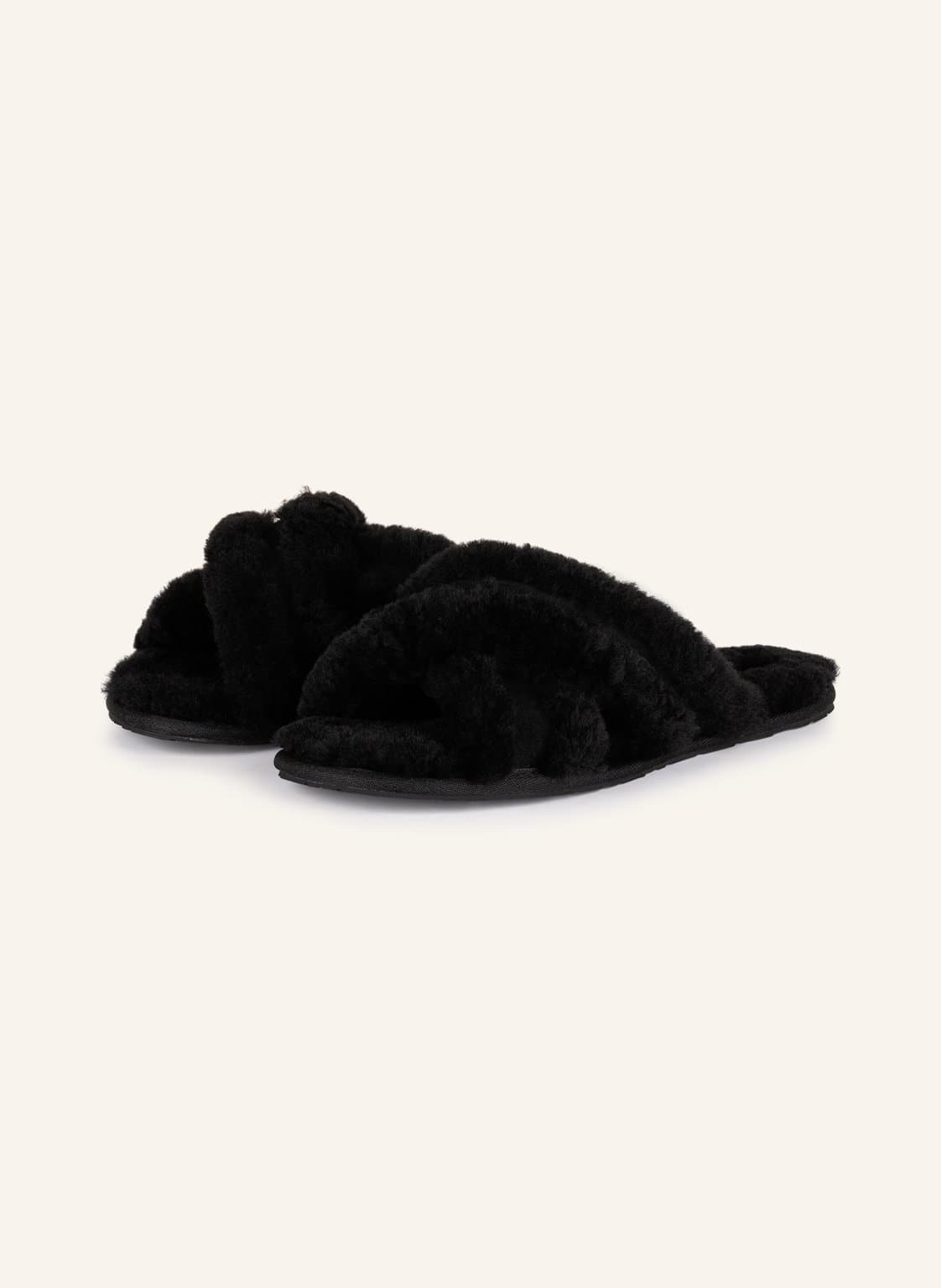 Image of Ugg Hausschuhe Scuffita Mit Lammfell schwarz