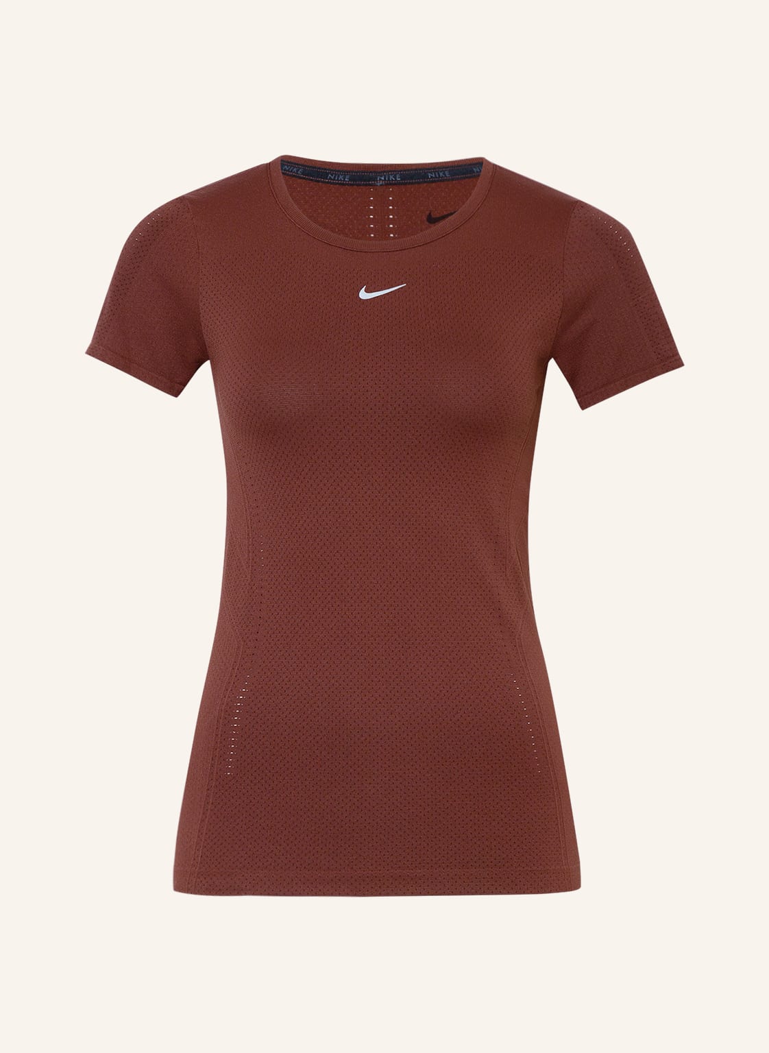 Image of Nike T-Shirt Dri-Fit Adv Aura Mit Mesh rot