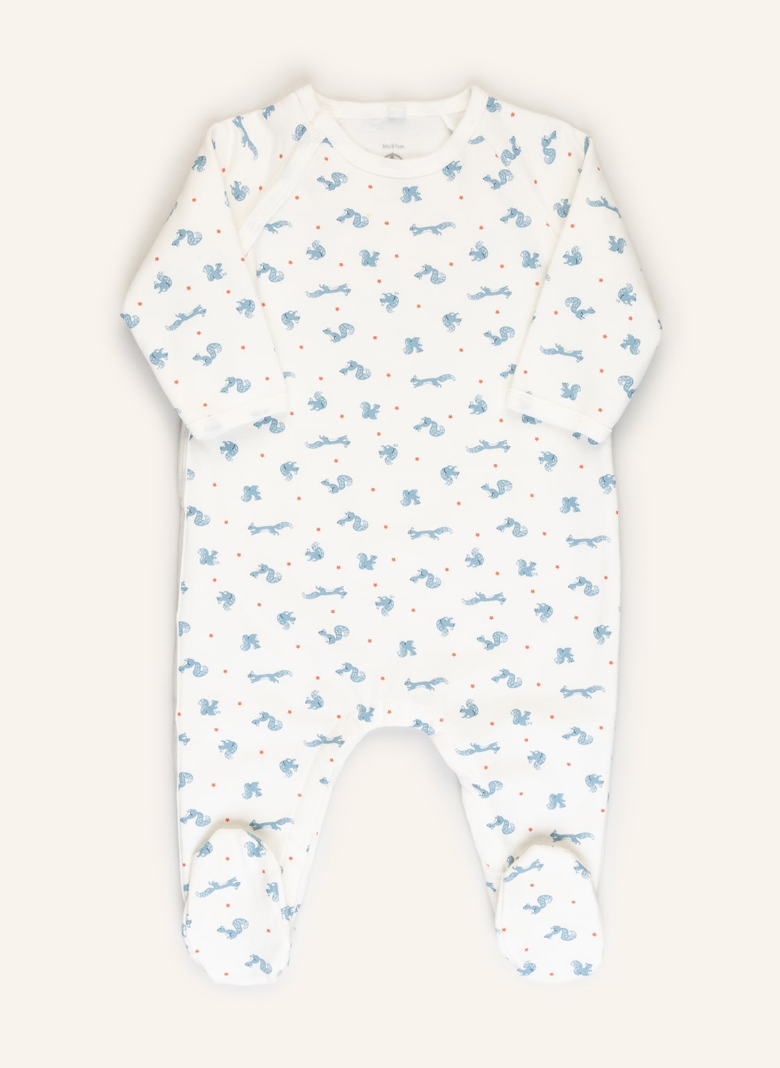 Petit Bateau Strampler weiss
