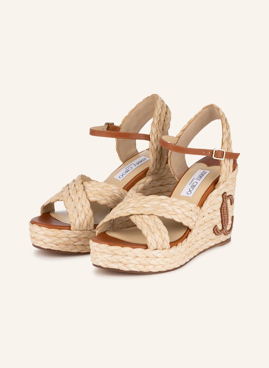 Image of Jimmy Choo Wedges Dellena 100 beige