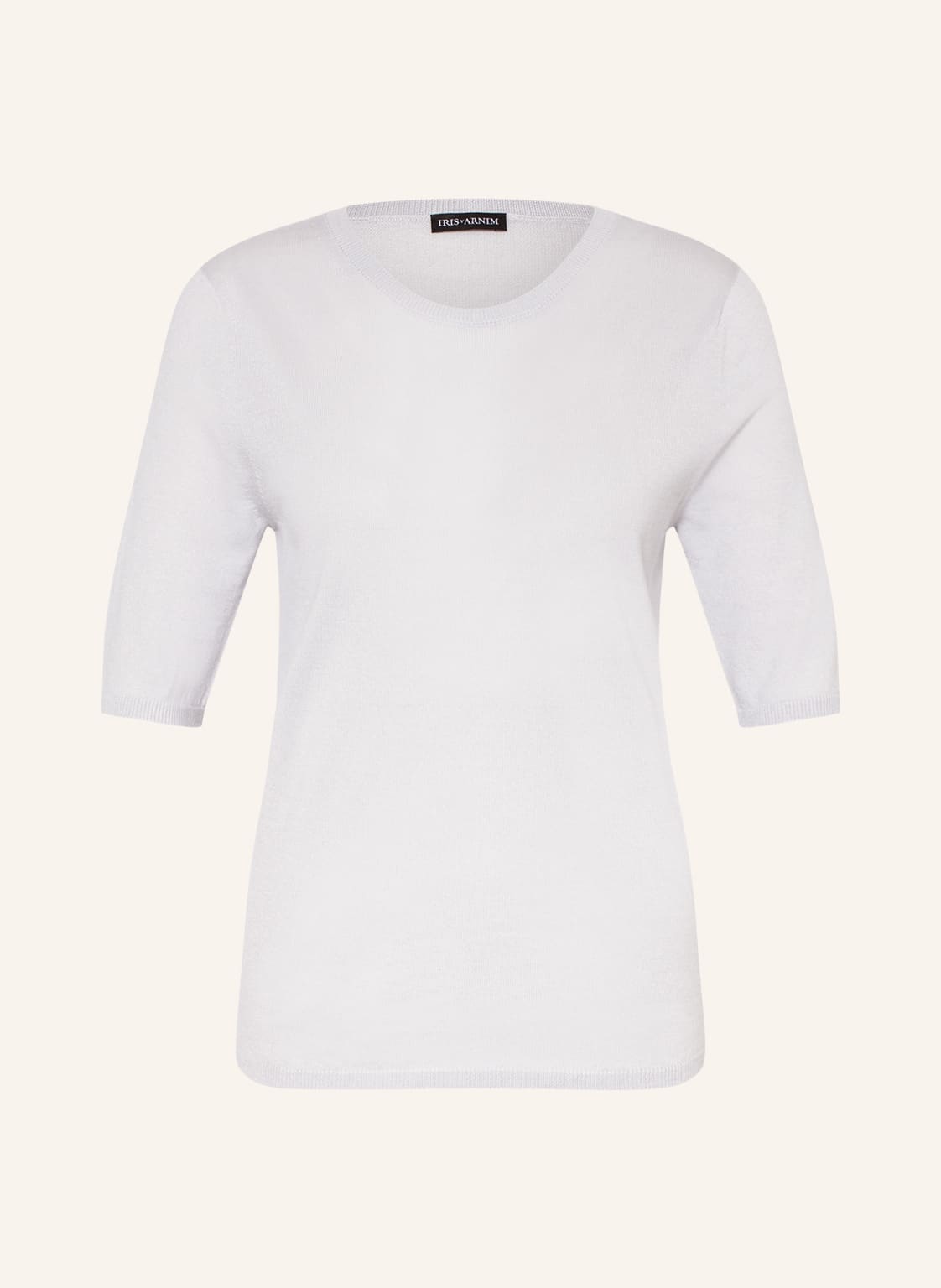 Image of Iris Von Arnim Strickshirt Lale Aus Cashmere Mit Seide silber