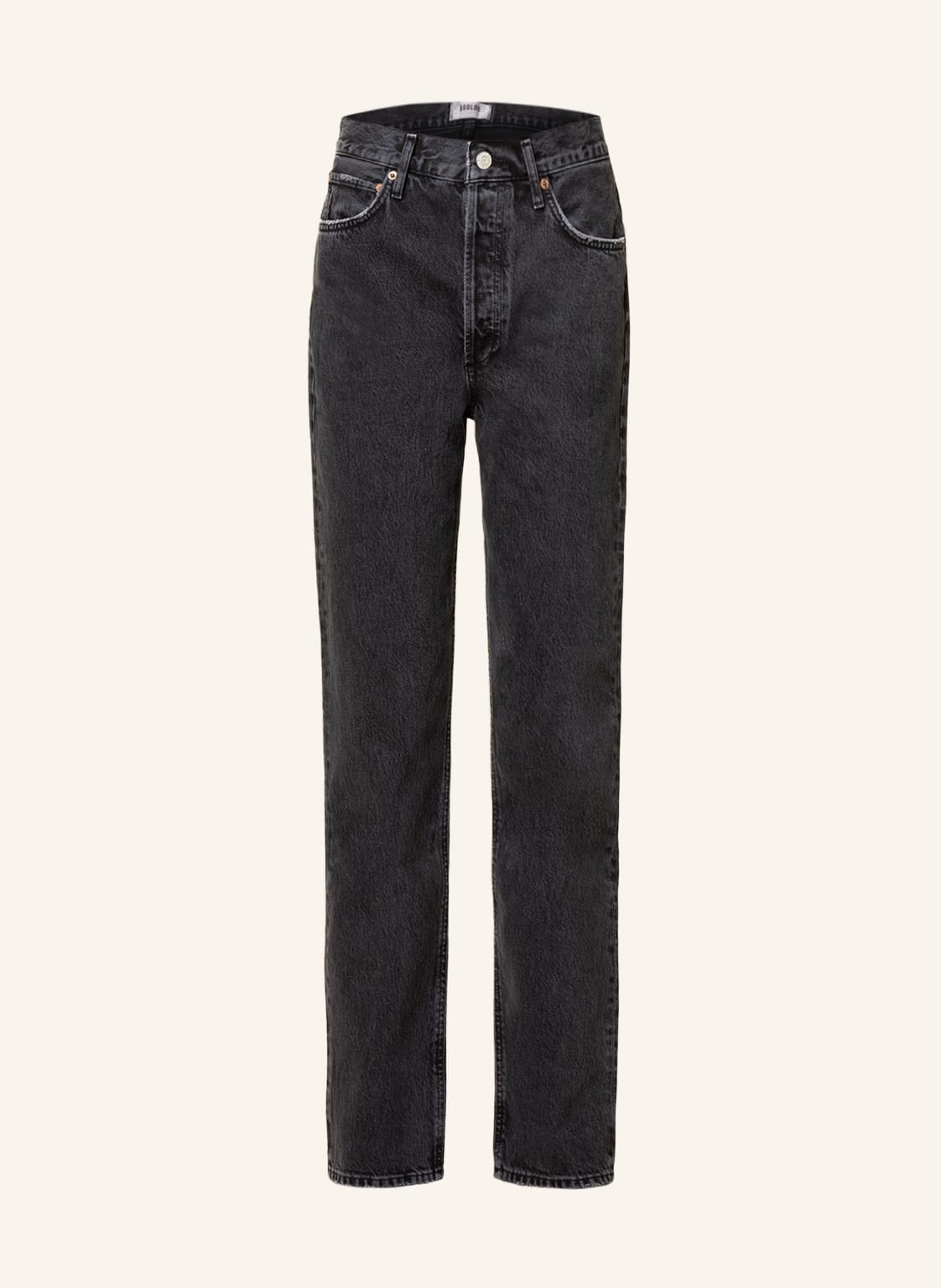 Image of Agolde Straight Jeans 90s Pinch Waist schwarz