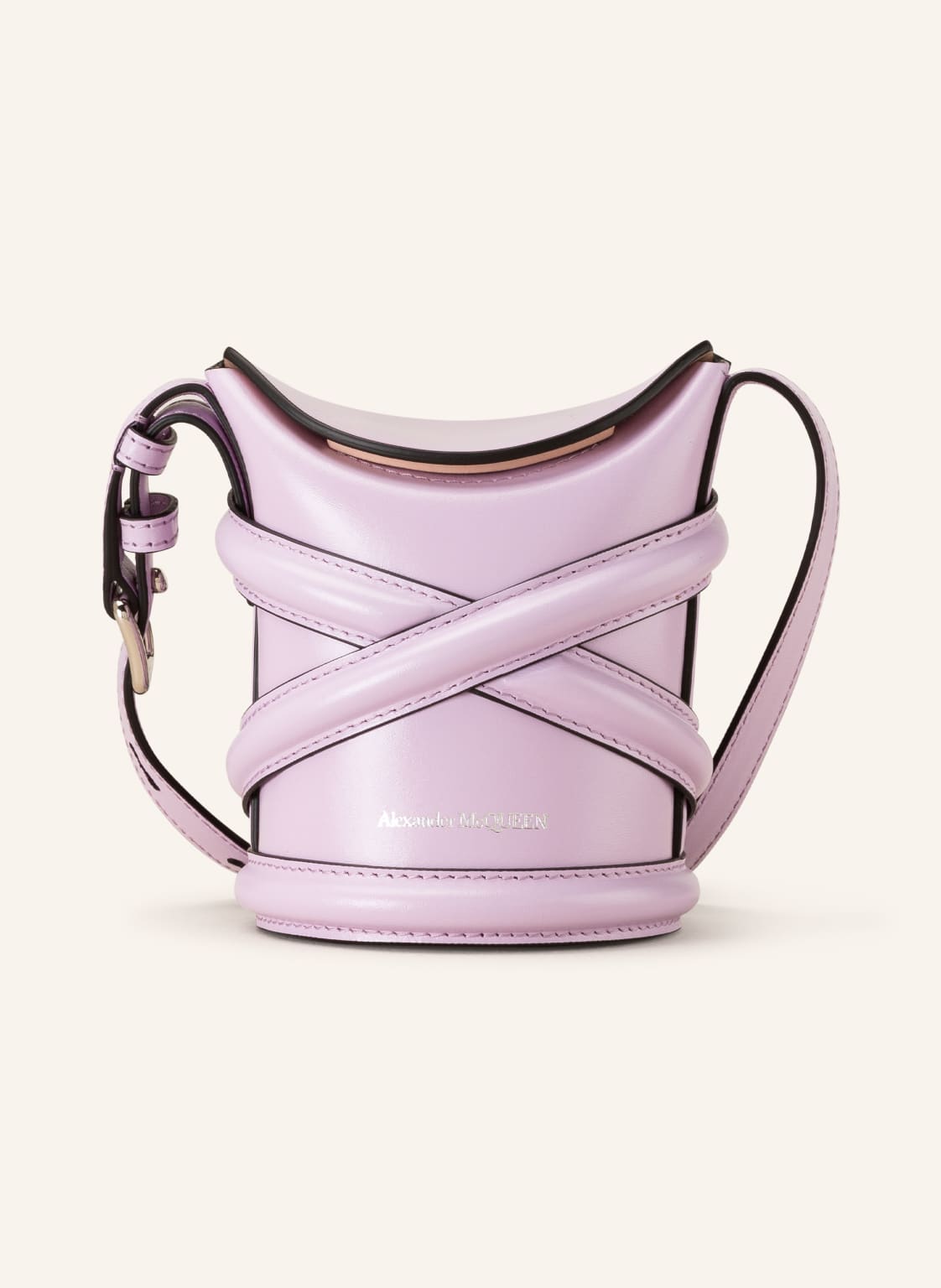 Image of Alexander Mcqueen Umhängetasche The Curve Micro violett