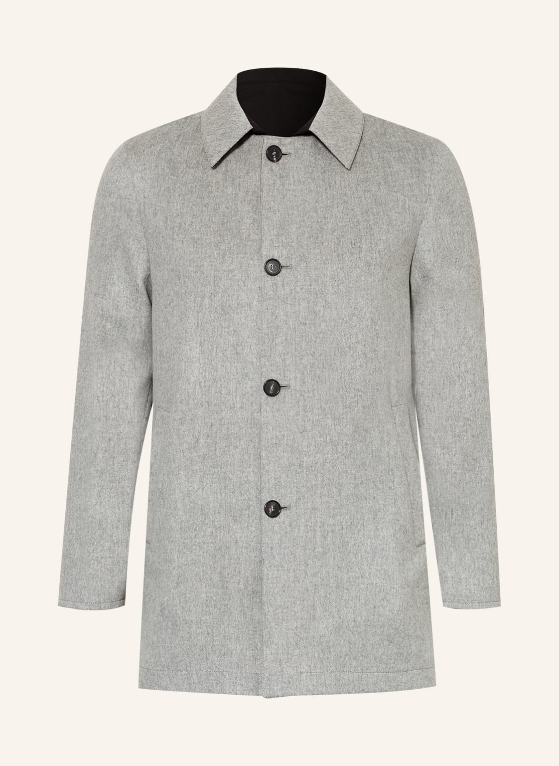 Image of Strokesman's Wollmantel Zum Wenden grau
