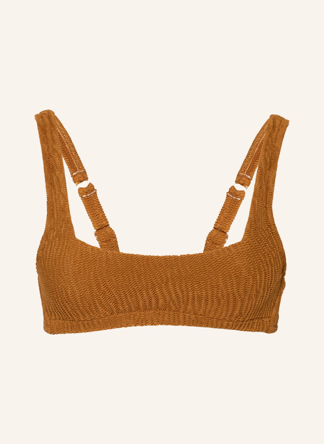Image of Watercult Bustier-Bikini-Top Textured Basics braun