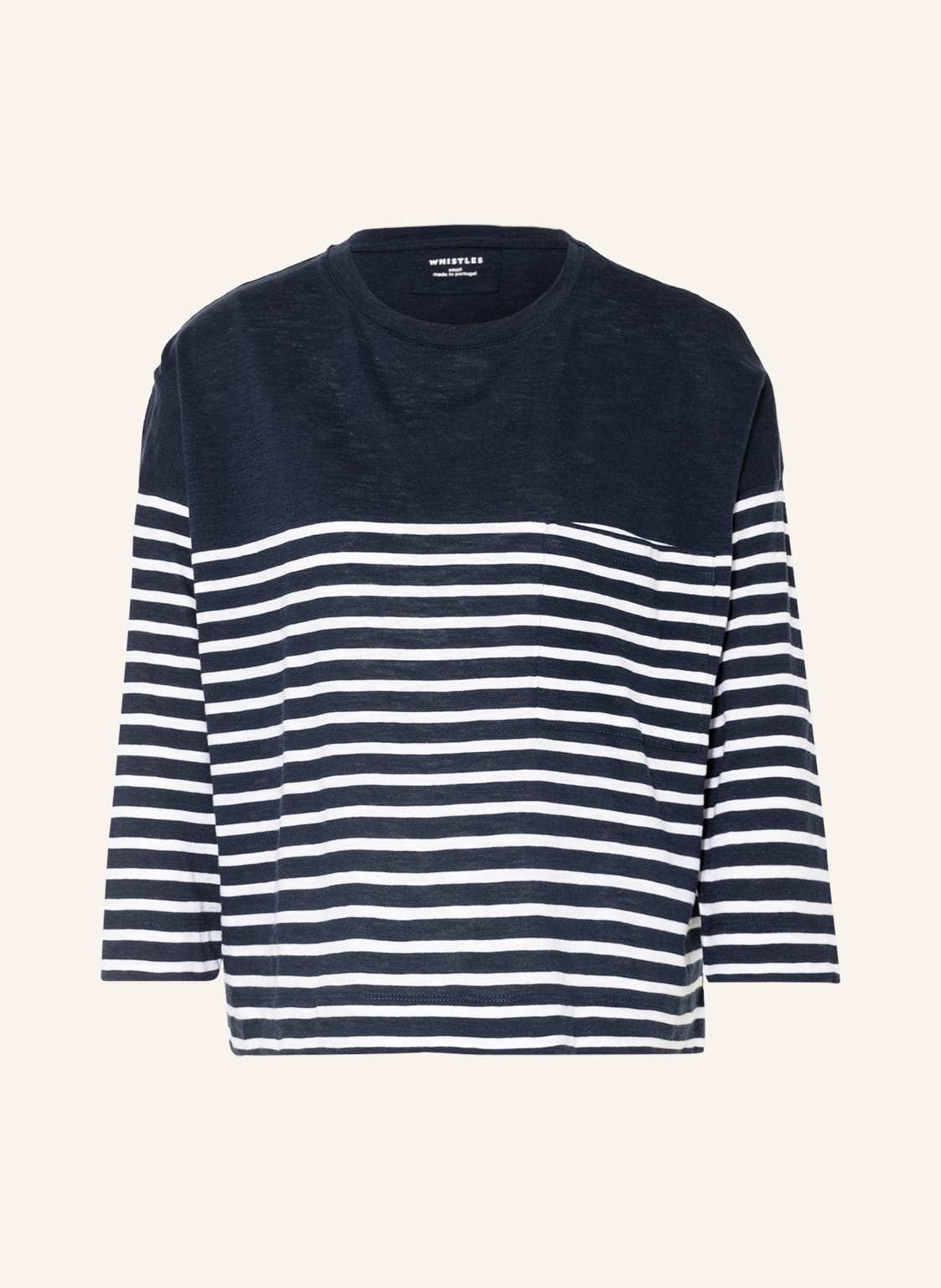 Image of Whistles Shirt Breton Mit 3/4-Arm blau