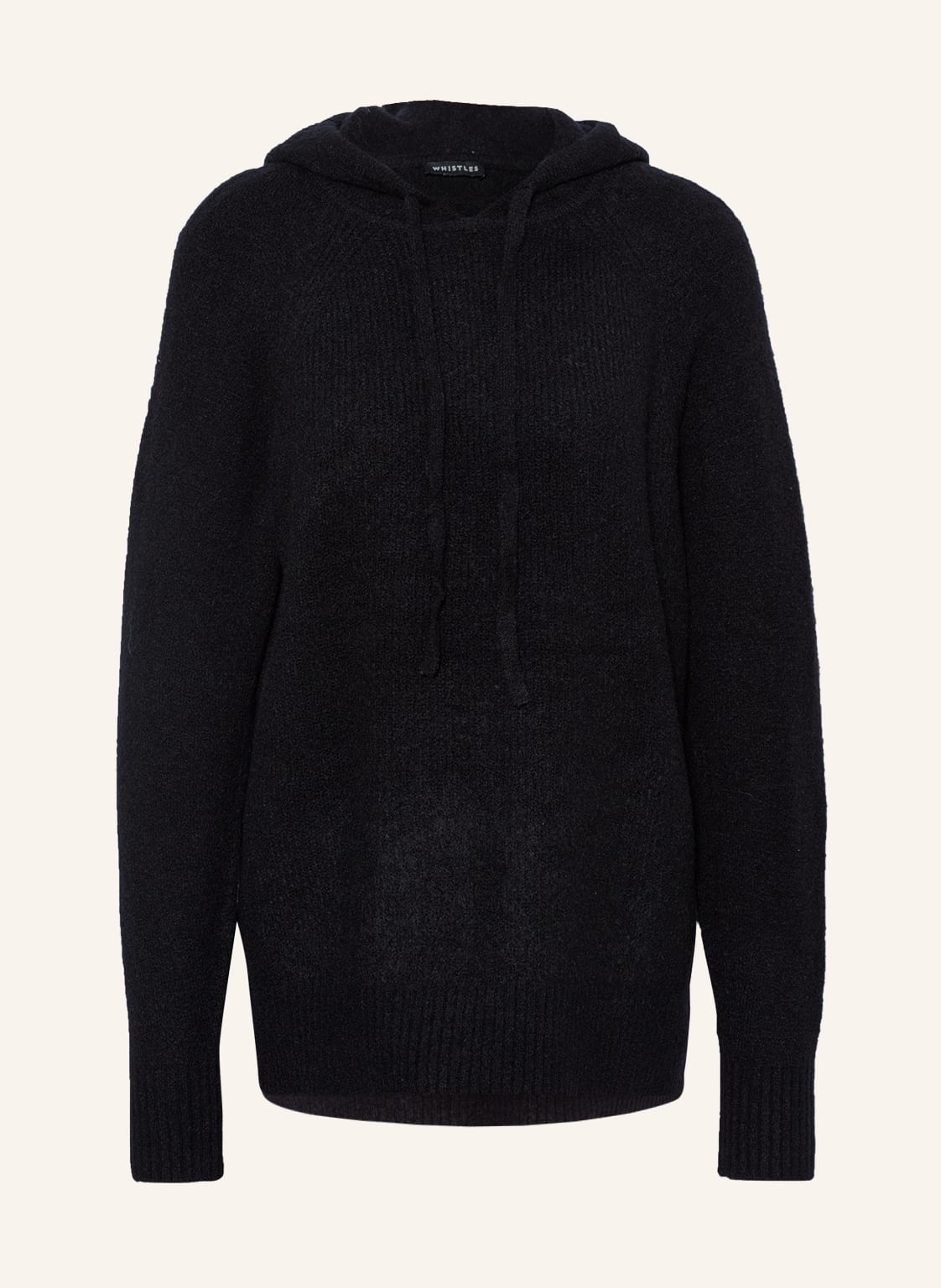 Image of Whistles Strick-Hoodie schwarz