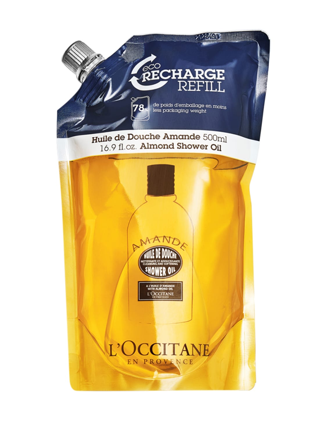 Image of L'occitane Mandel Duschöl Refill Körperreinigung 500 ml