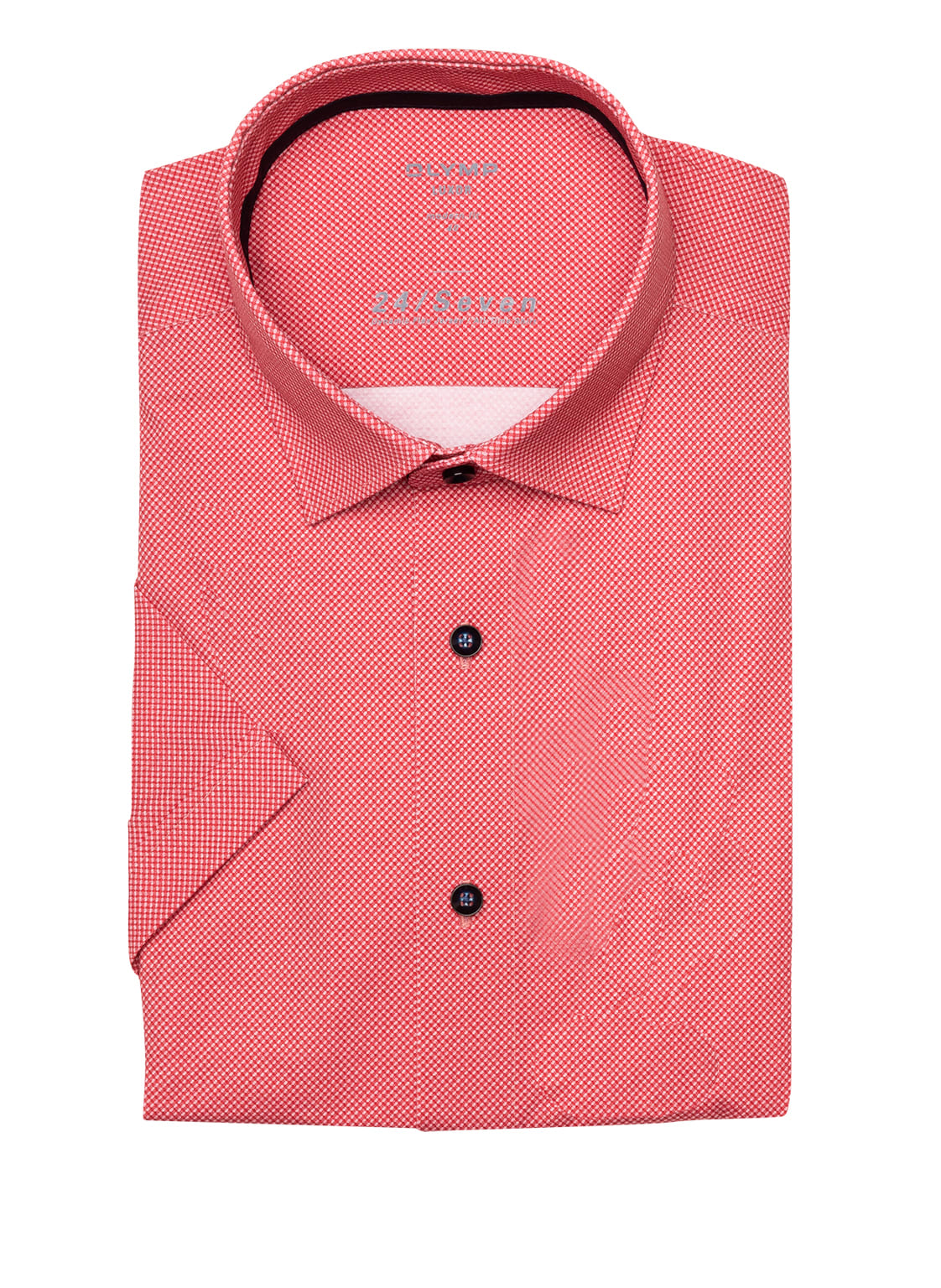 Image of Olymp Kurzarm-Hemd Luxor 24/Seven Modern Fit rot