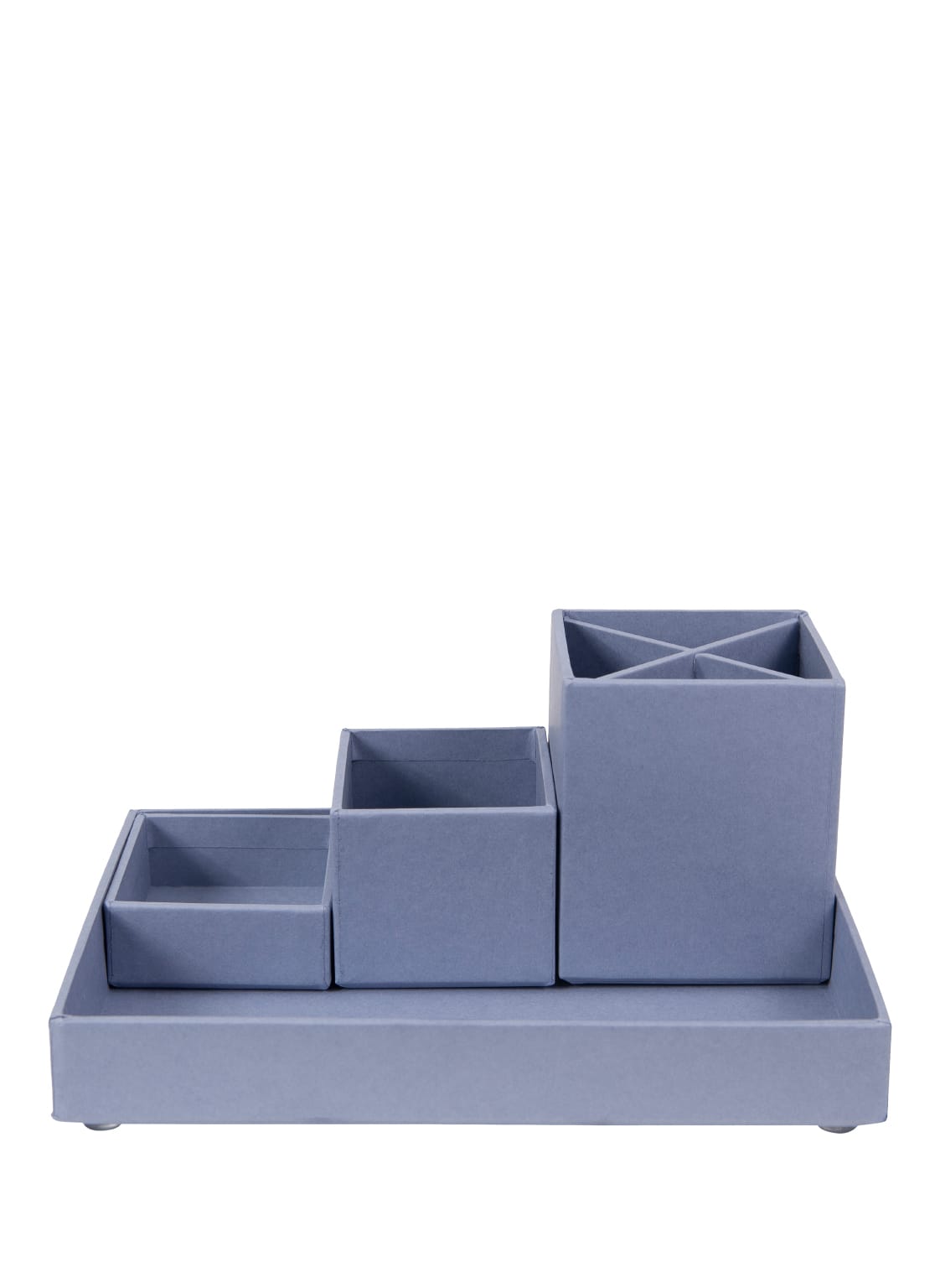 Bigso Box Of Sweden 4-Tlg. Schreibtisch-Organizer Set Lena blau