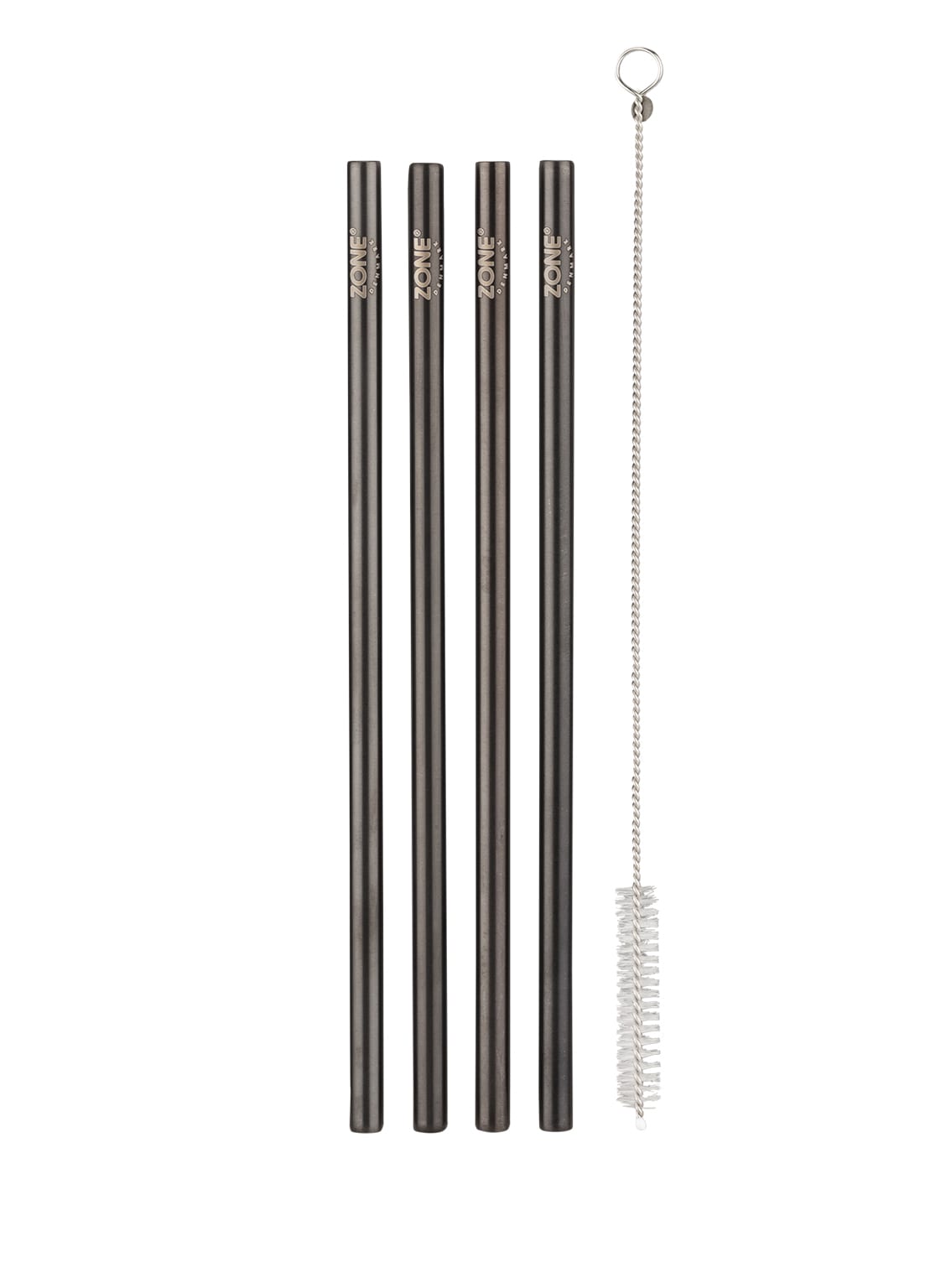 Image of Zone Denmark 5-Tlg. Trinkhalm-Set Rocks schwarz