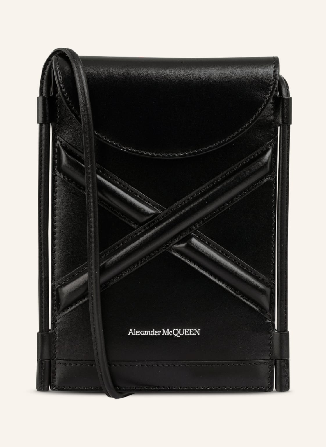 Image of Alexander Mcqueen Smartphone-Tasche The Curve Micro schwarz