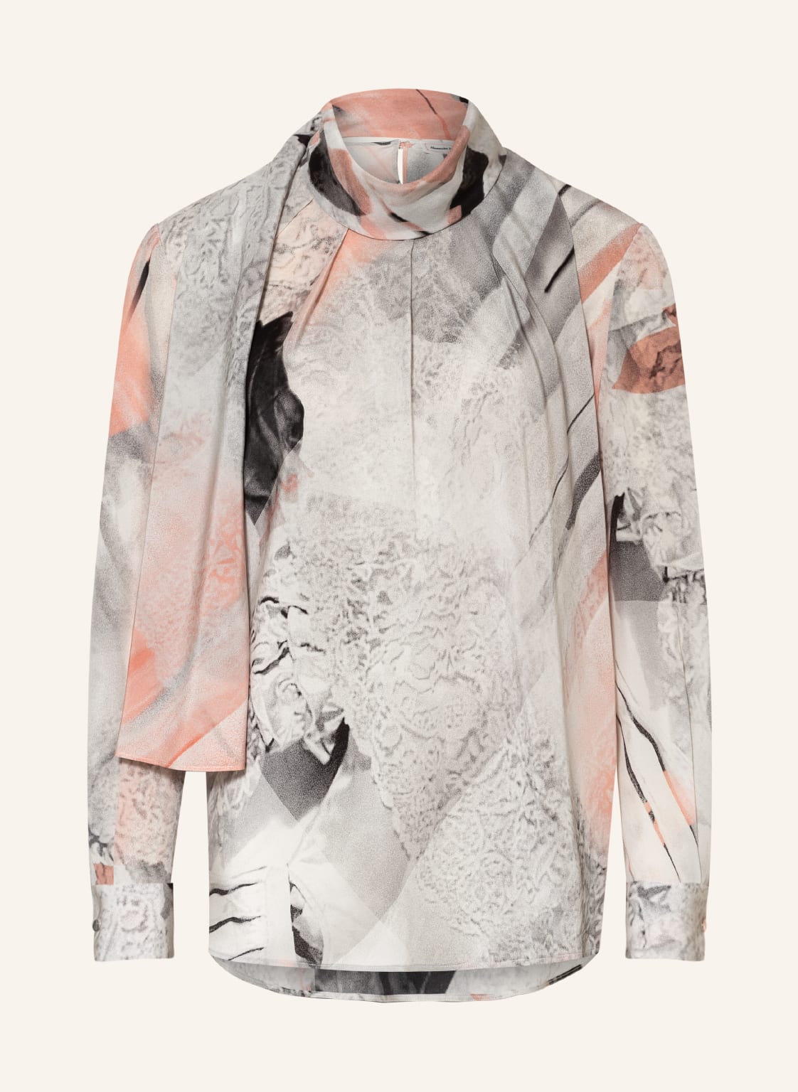 Image of Alexander Mcqueen Blusenshirt Aus Seide beige