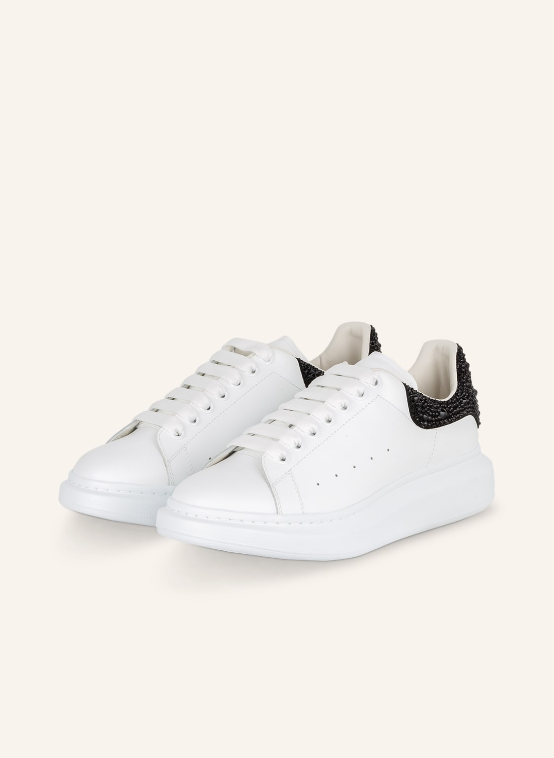 Image of Alexander Mcqueen Sneaker Mit Schmucksteinbesatz schwarz