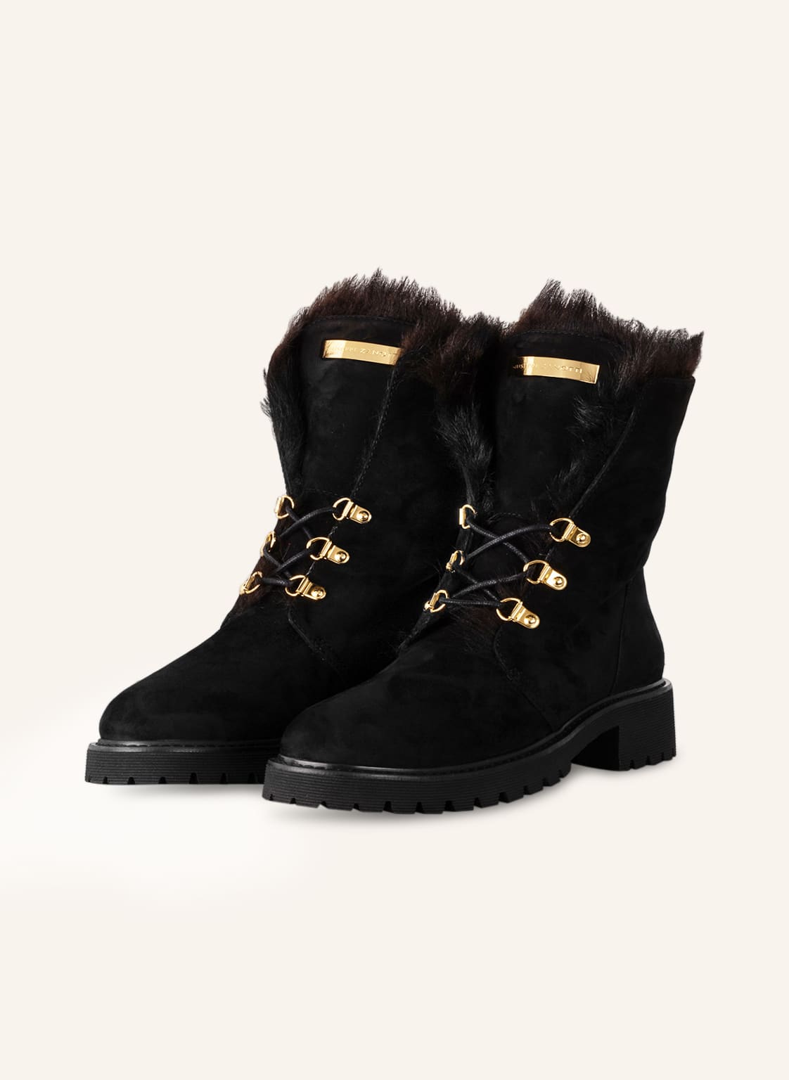 Image of Giuseppe Zanotti Design Schnürboots schwarz