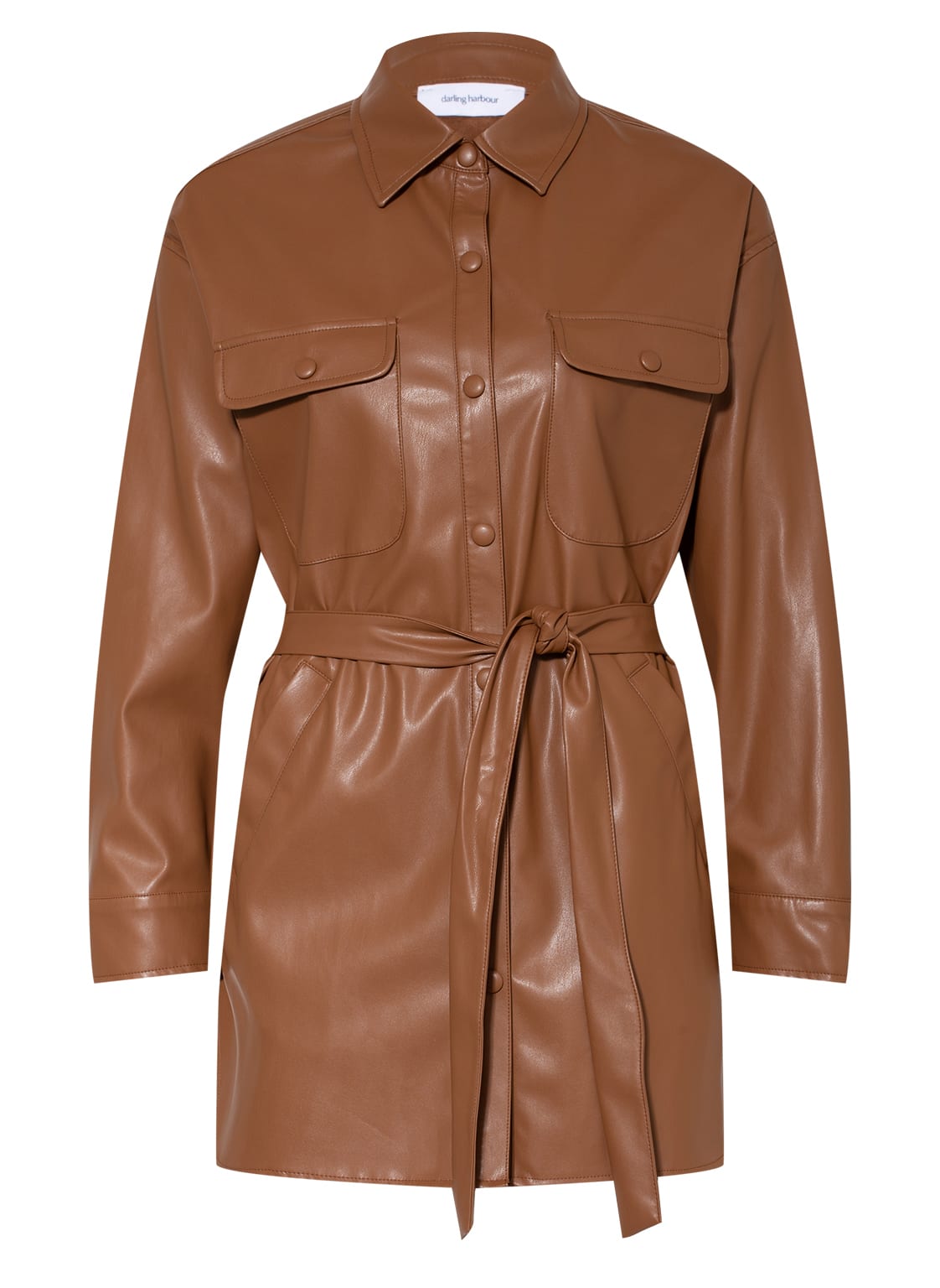 Image of Darling Harbour Lederjacke braun
