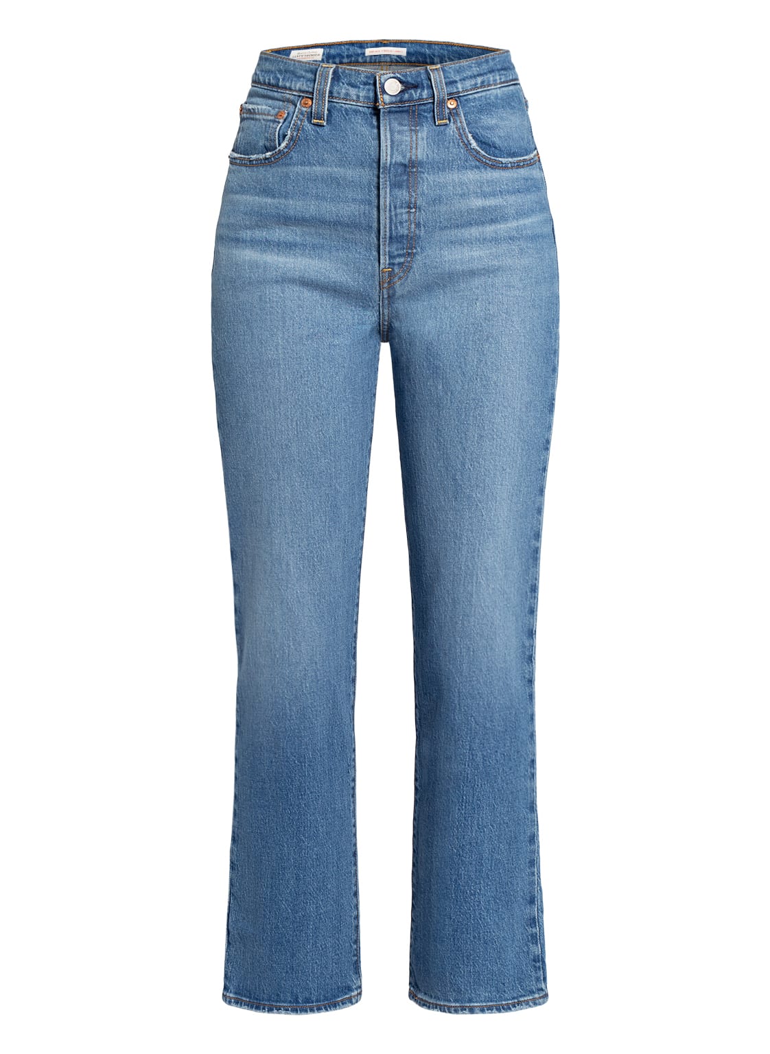 Image of Levi's® Straight Jeans Ribcage Straight Ankle blau