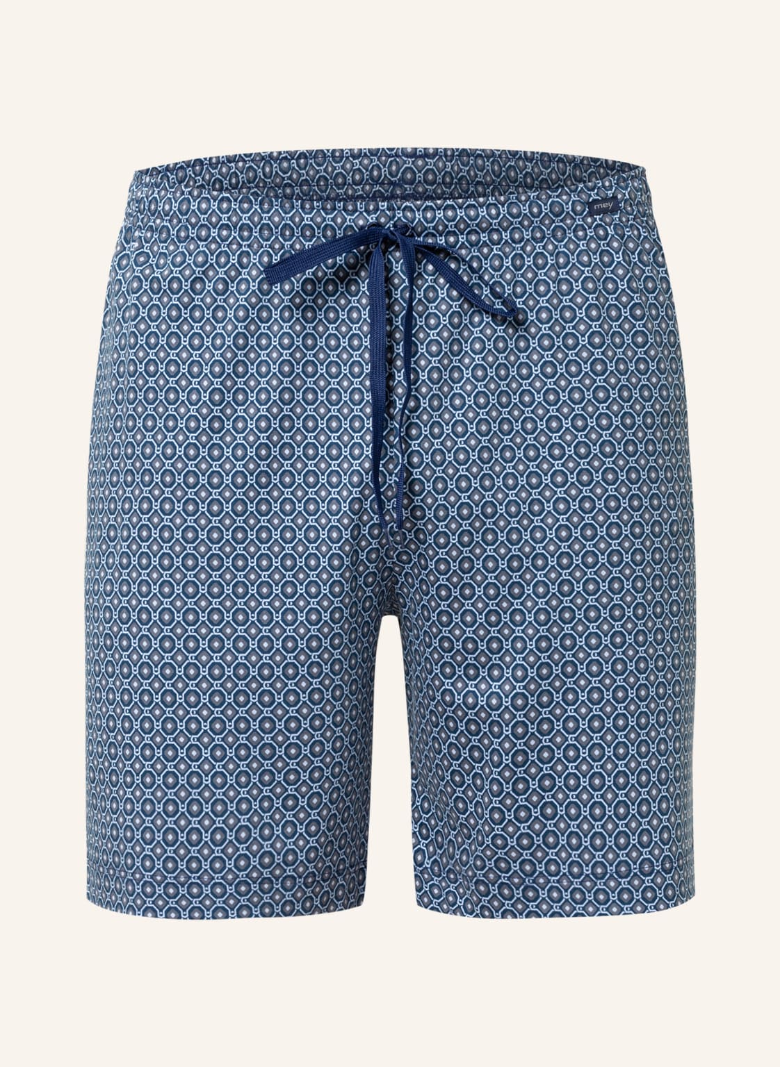 Image of Mey Lounge-Shorts Serie Vesanto blau